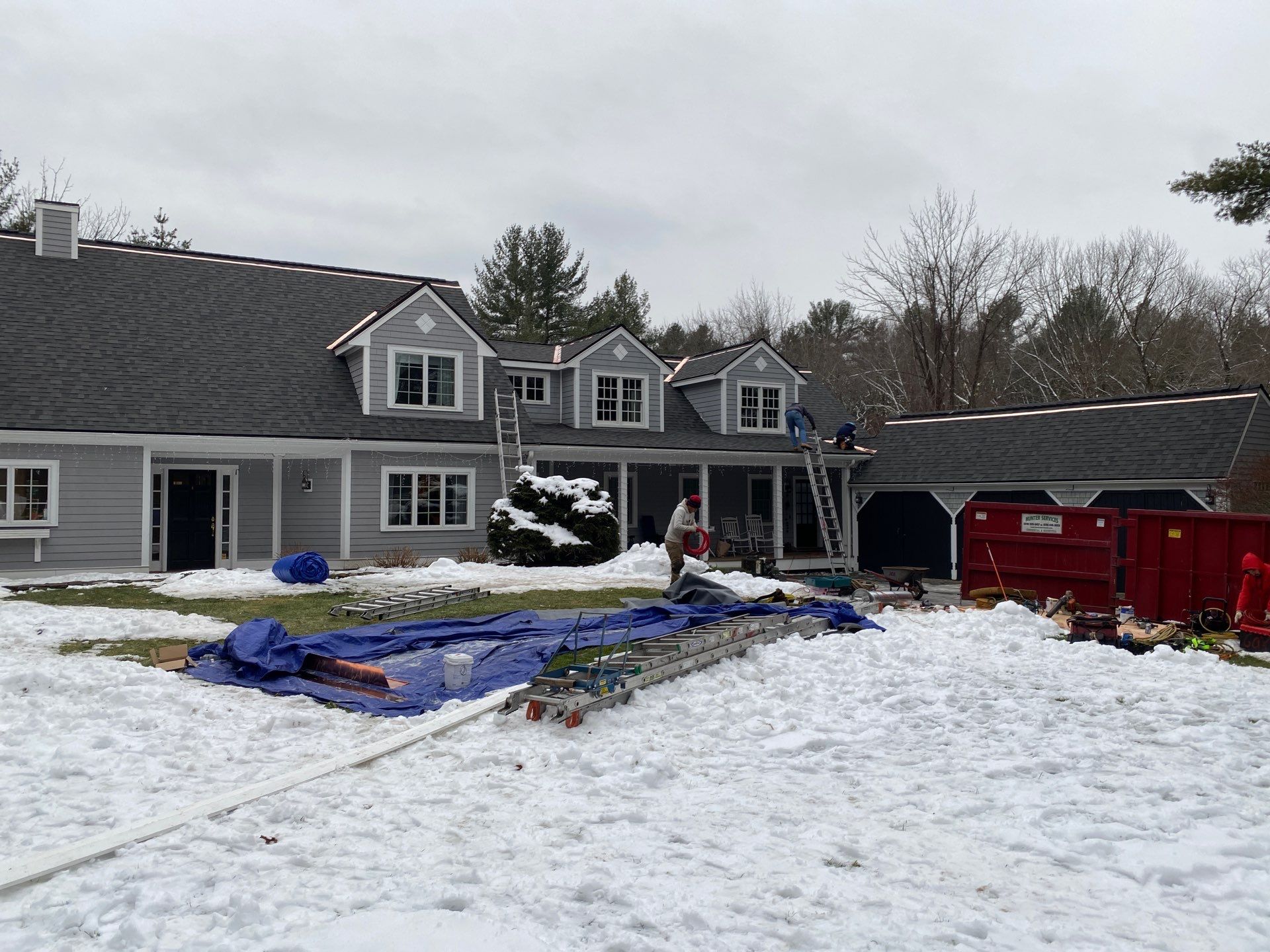 Carlisle Roofing Installation using Owens Corning Shingles and Copper by Mighty Dog Roofing of Greater Middlesex County