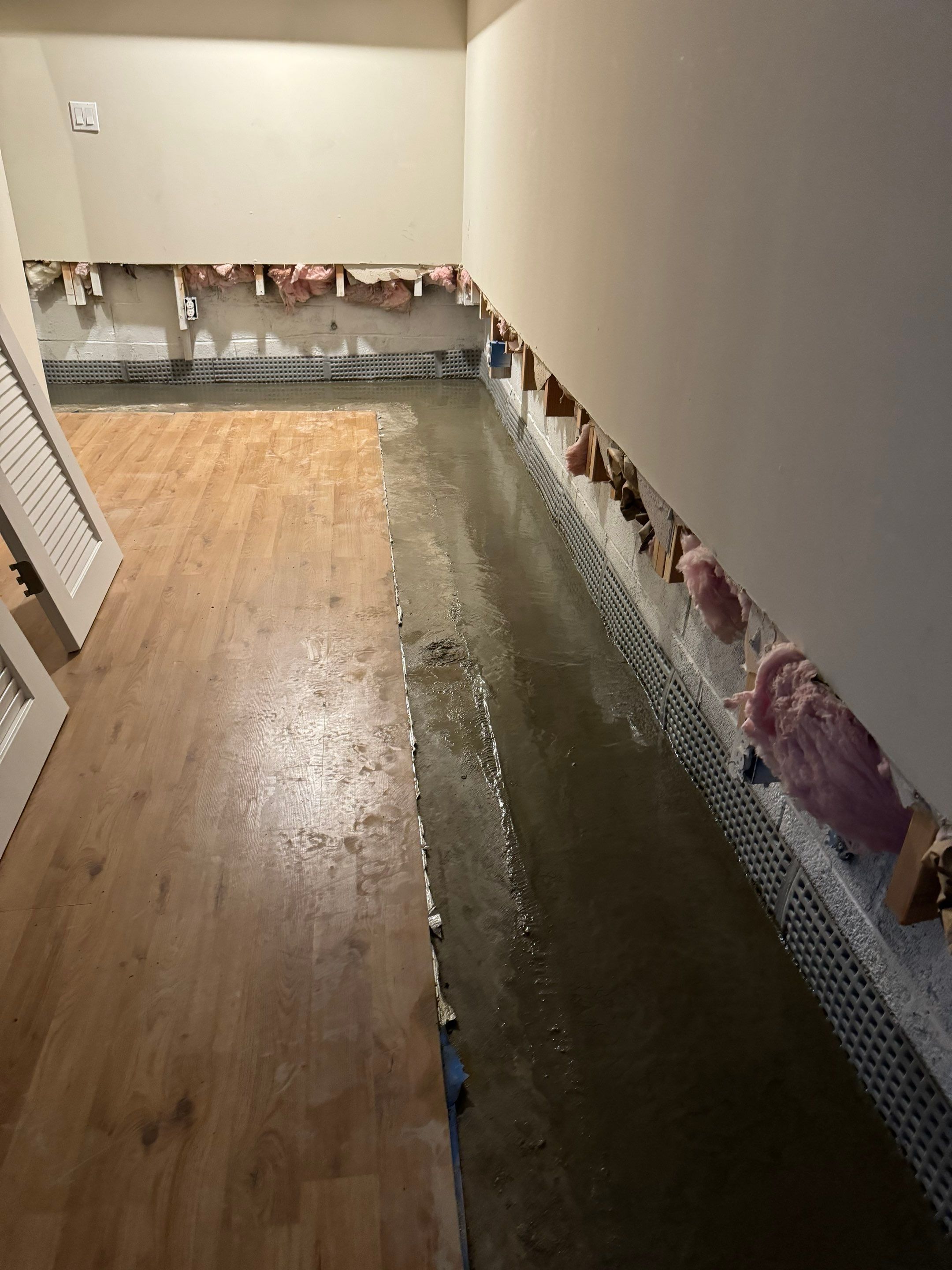Interior French Drain & Wall Vapor Barrier Boonton NJ by Pure Service Pro, LLC 