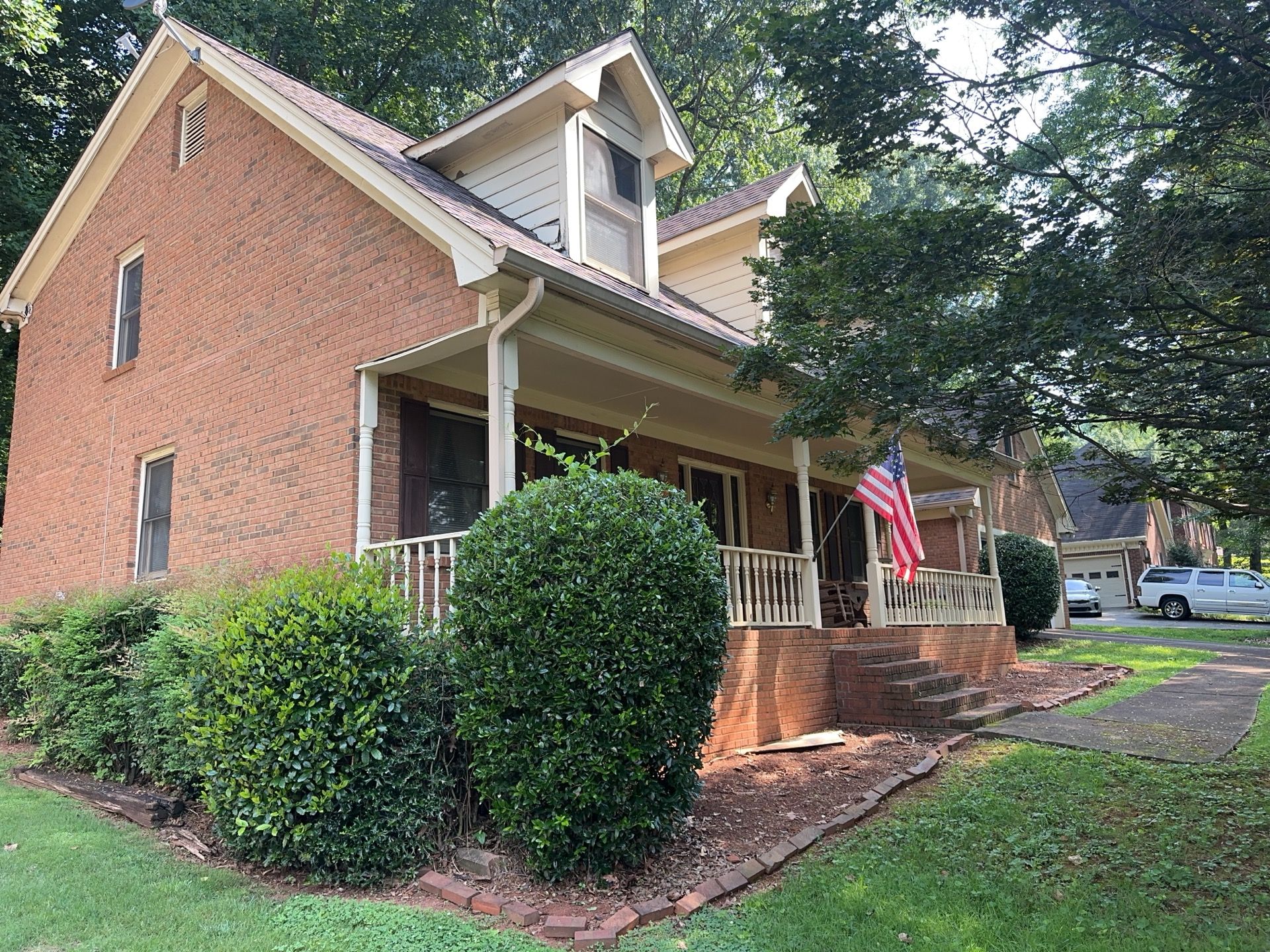 Dormer Siding Replacement and Exterior Painting in Lawrenceville, GA by Nelson Exteriors 