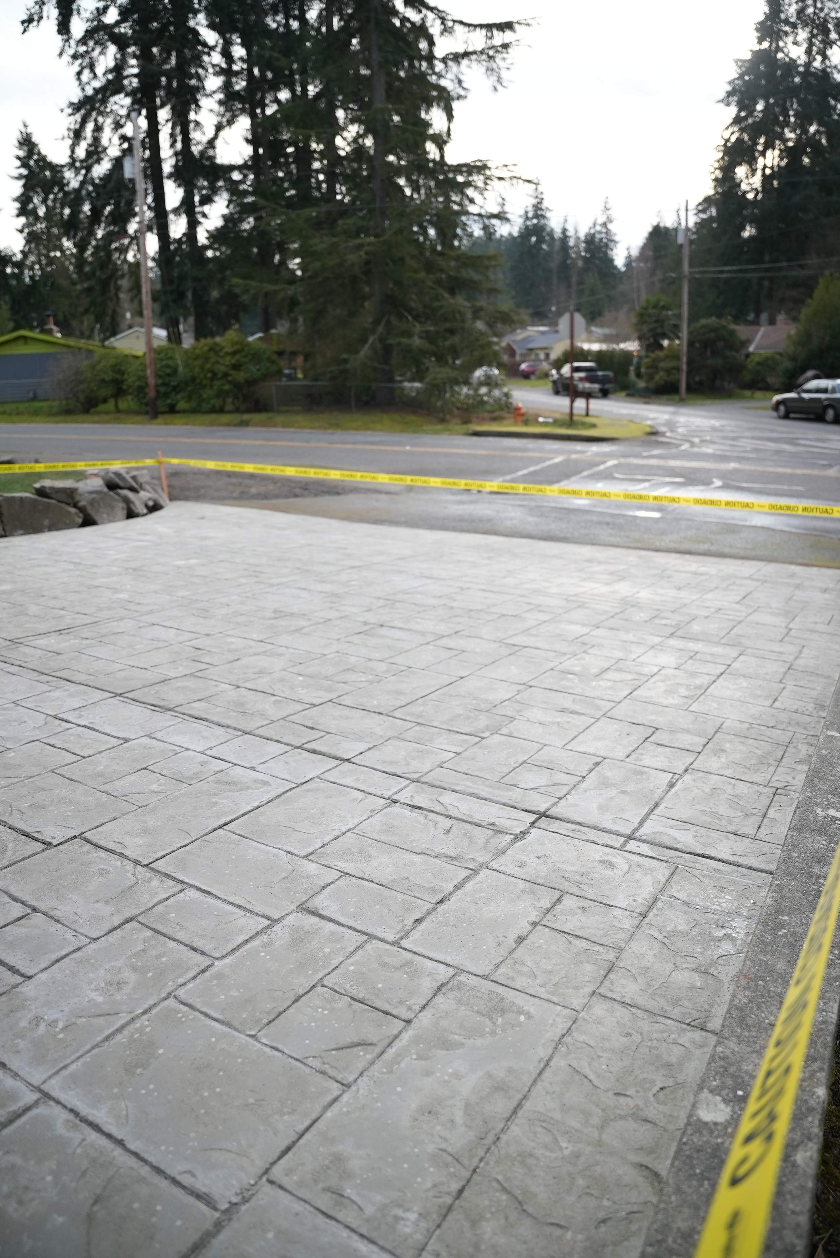 Stamped Concrete Patio and Driveway | Edmonds  by Jireh Asphalt & Concrete Inc 