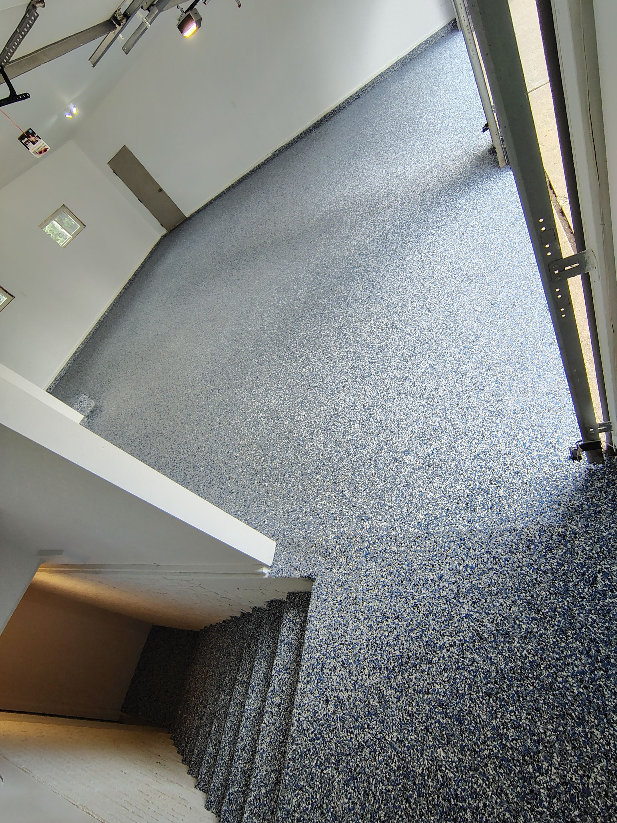 Hartford Garage Concrete Coating With Orbit Flake Finish by Select Painting, Coatings & Garage Cabinets