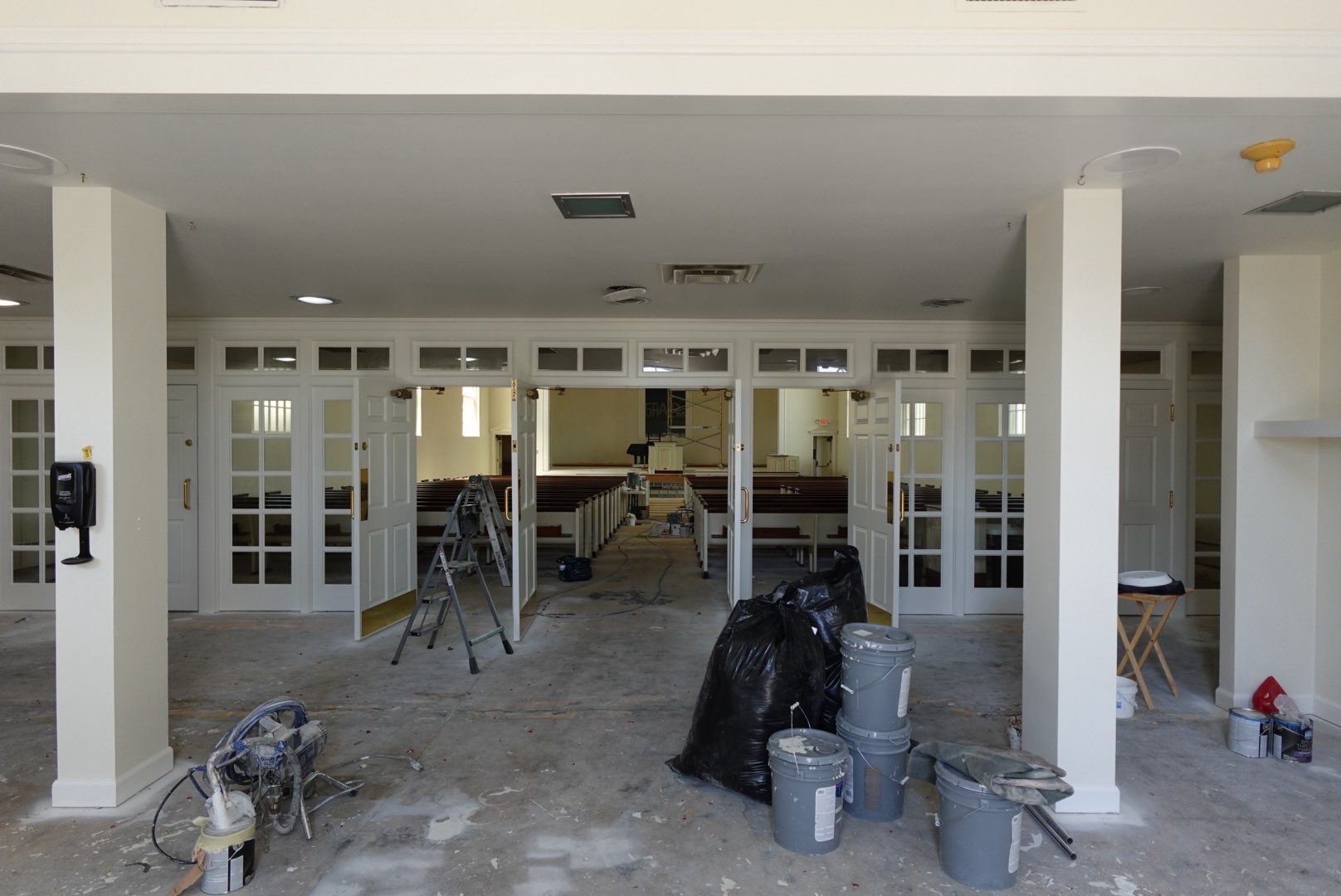 Interior Church Painting and Sanctuary Refresh in Sioux Falls by Select Painting, Coatings & Garage Cabinets