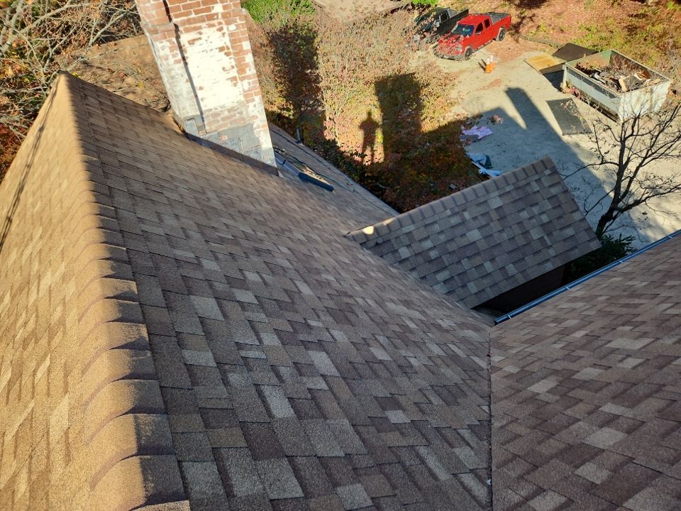 Residential Roofing Installation using Owens Corning TruDefinition Desert Tan by A Plus Exterior
