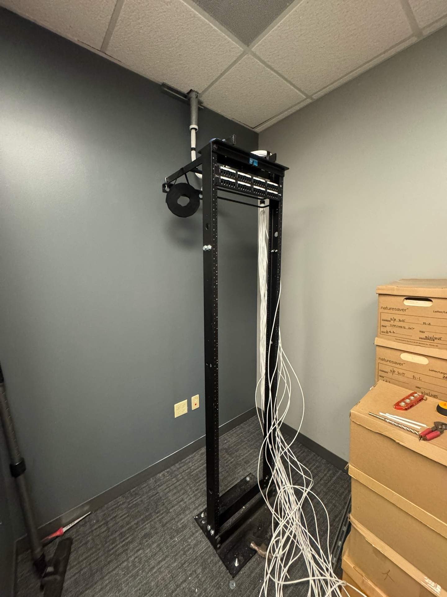 Cat6 CMP Structured Cabling Project – Anaheim, CA by Ring and Ping Inc.