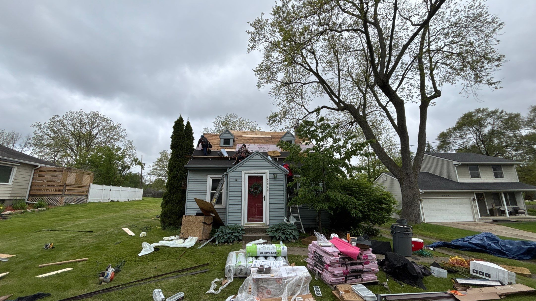 Roof Replacement using Owens Corning Estate Gray by 180 Contractors