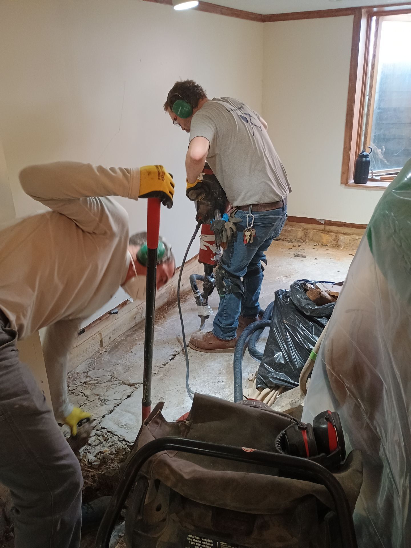 Completing the Connection for Lisa's Drain Tile System by Waterproofing Northeast