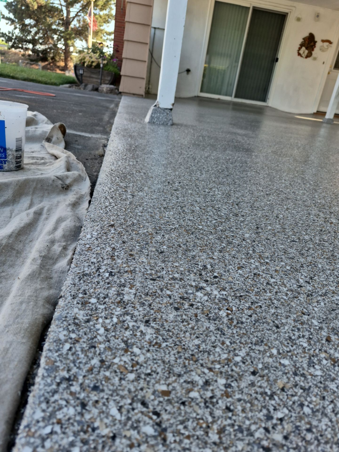 Claystone Hybrid Carport and Walkway Floor Coating in Walla Walla by Croc Coatings, LLC