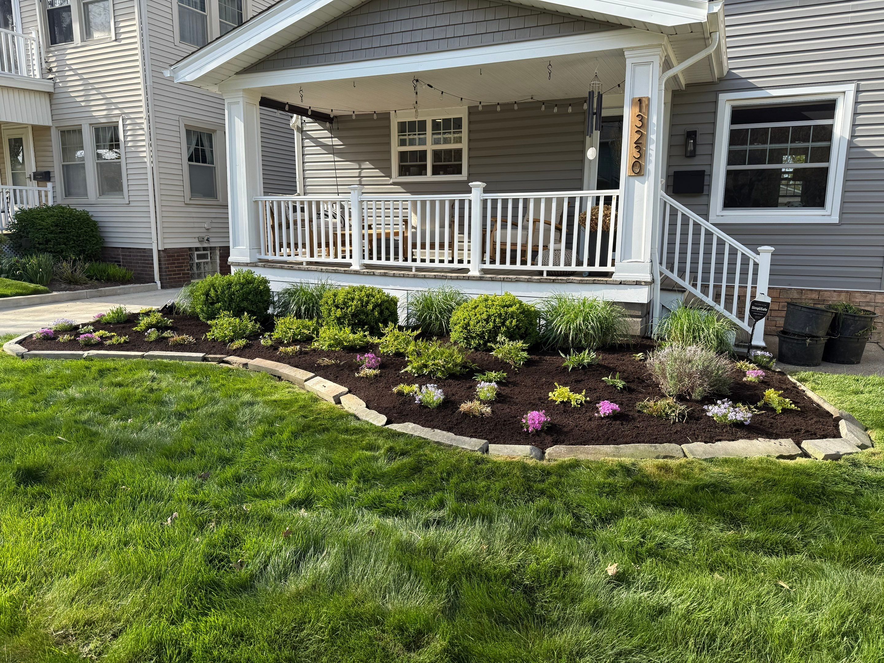 Colorful Cottage Install by Elm Rose Gardens