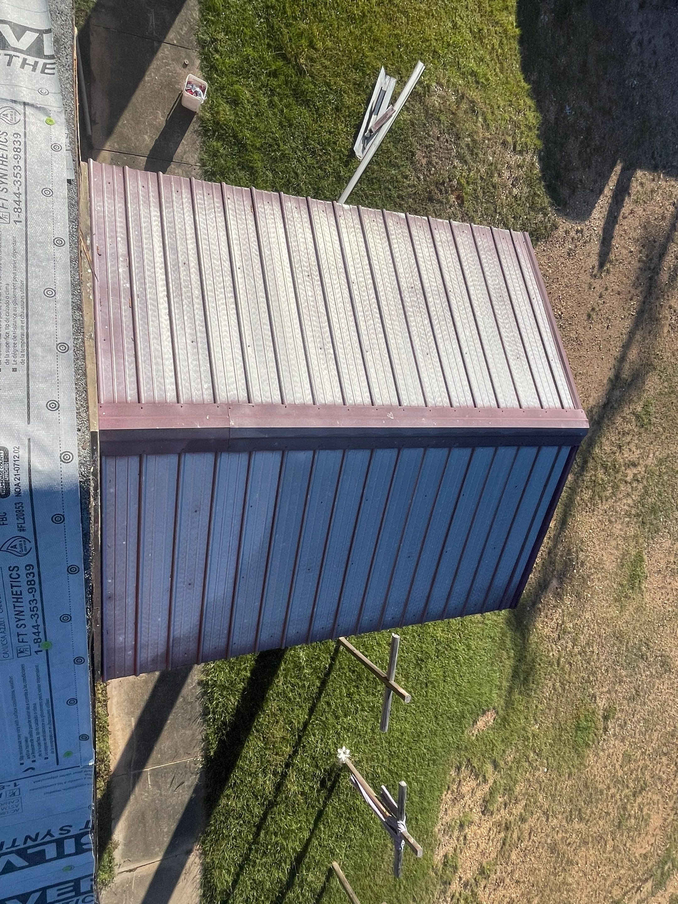 Residential Metal Roof Replacement using Reed's Metals: 26 GA. Colored Residential Metal Panels (Barn Red) by Hostetler Roofing