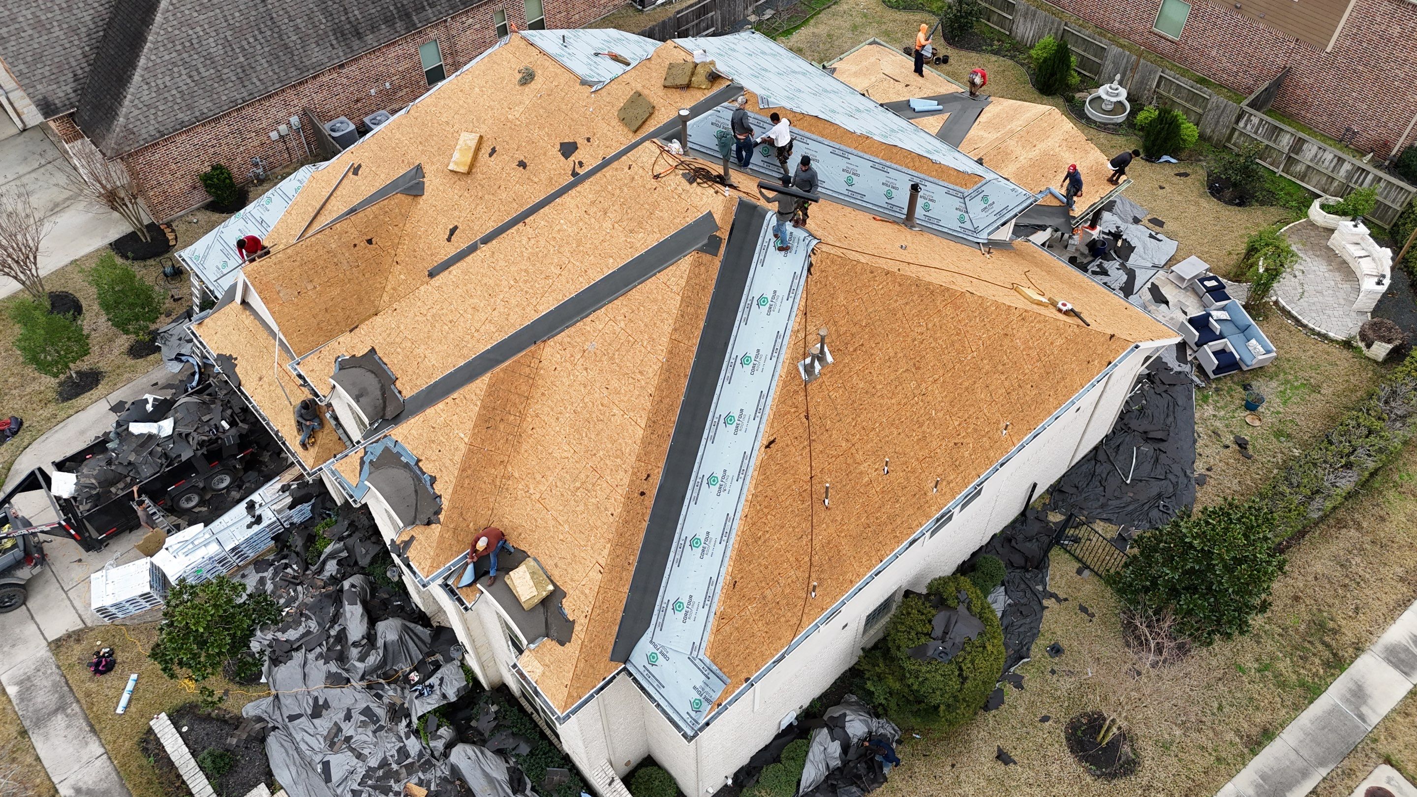 Roof Replacement in Cypress after Customer sustained Hail Damage! by Core Four Roofing