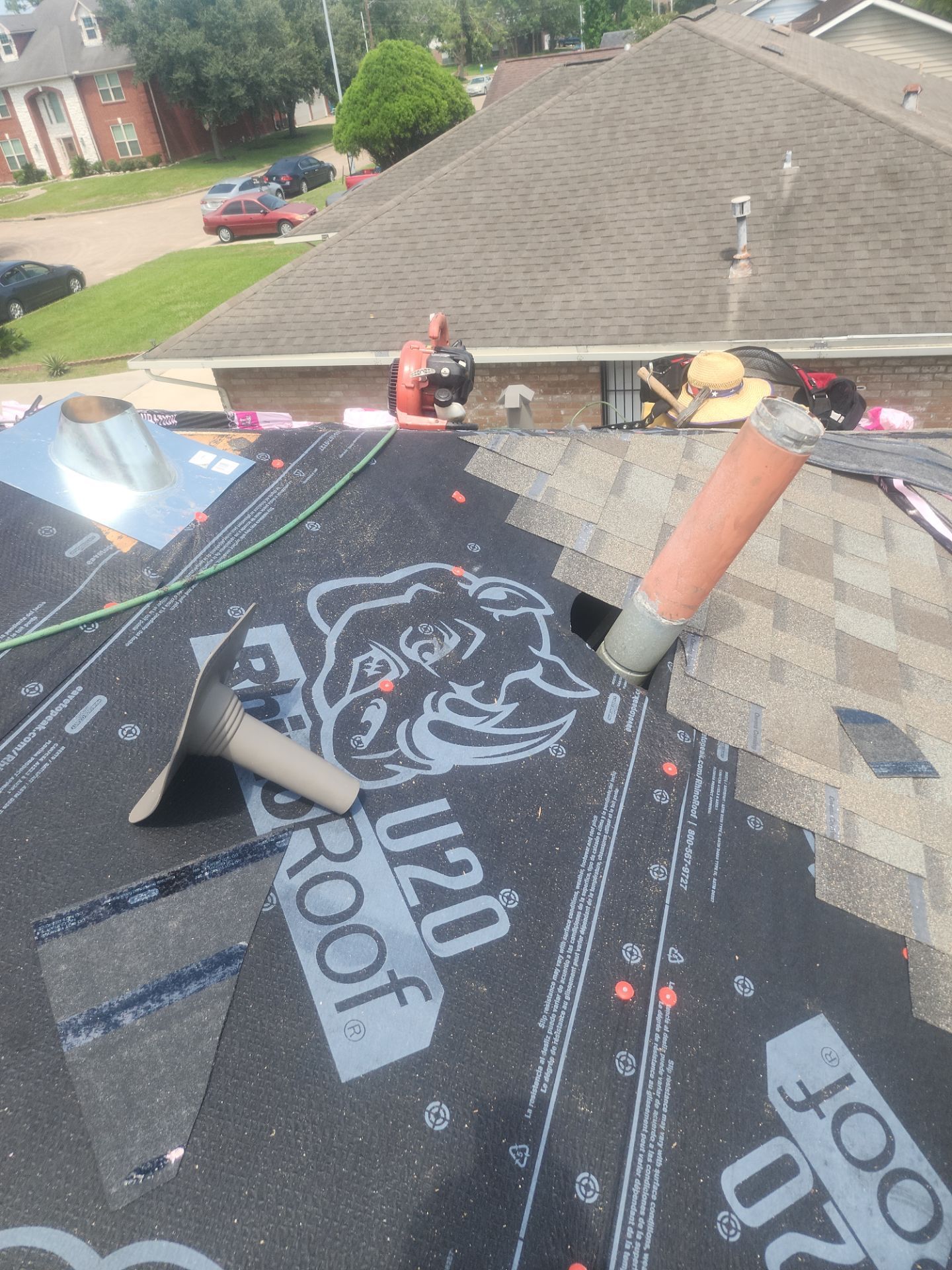 Residential Roofing Installation using Owen's Corning Duration (Lifetime) Shingles by Roof Repair Company