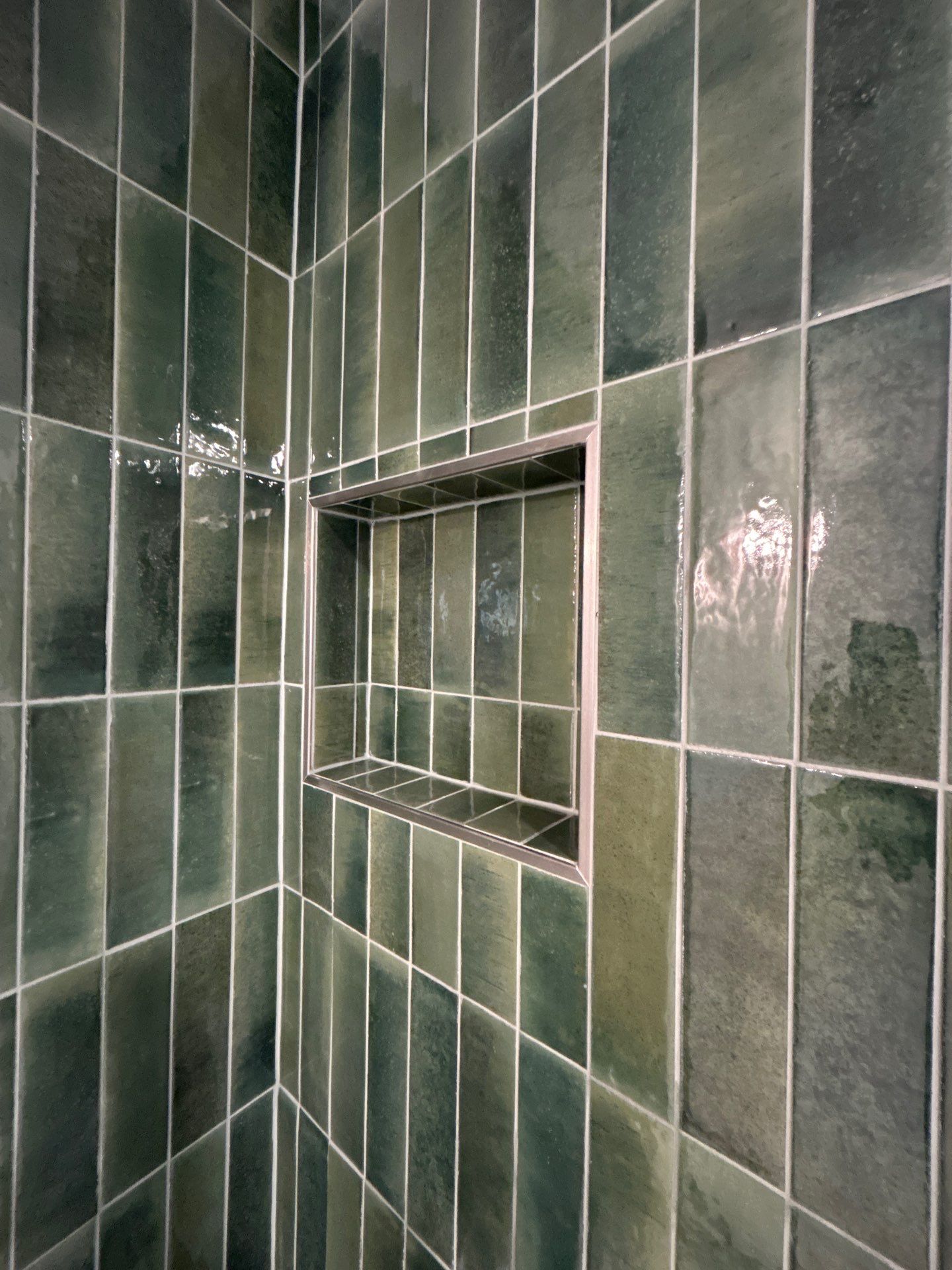 Spa like bathroom by Footprints Bath and Tile of East Atlanta