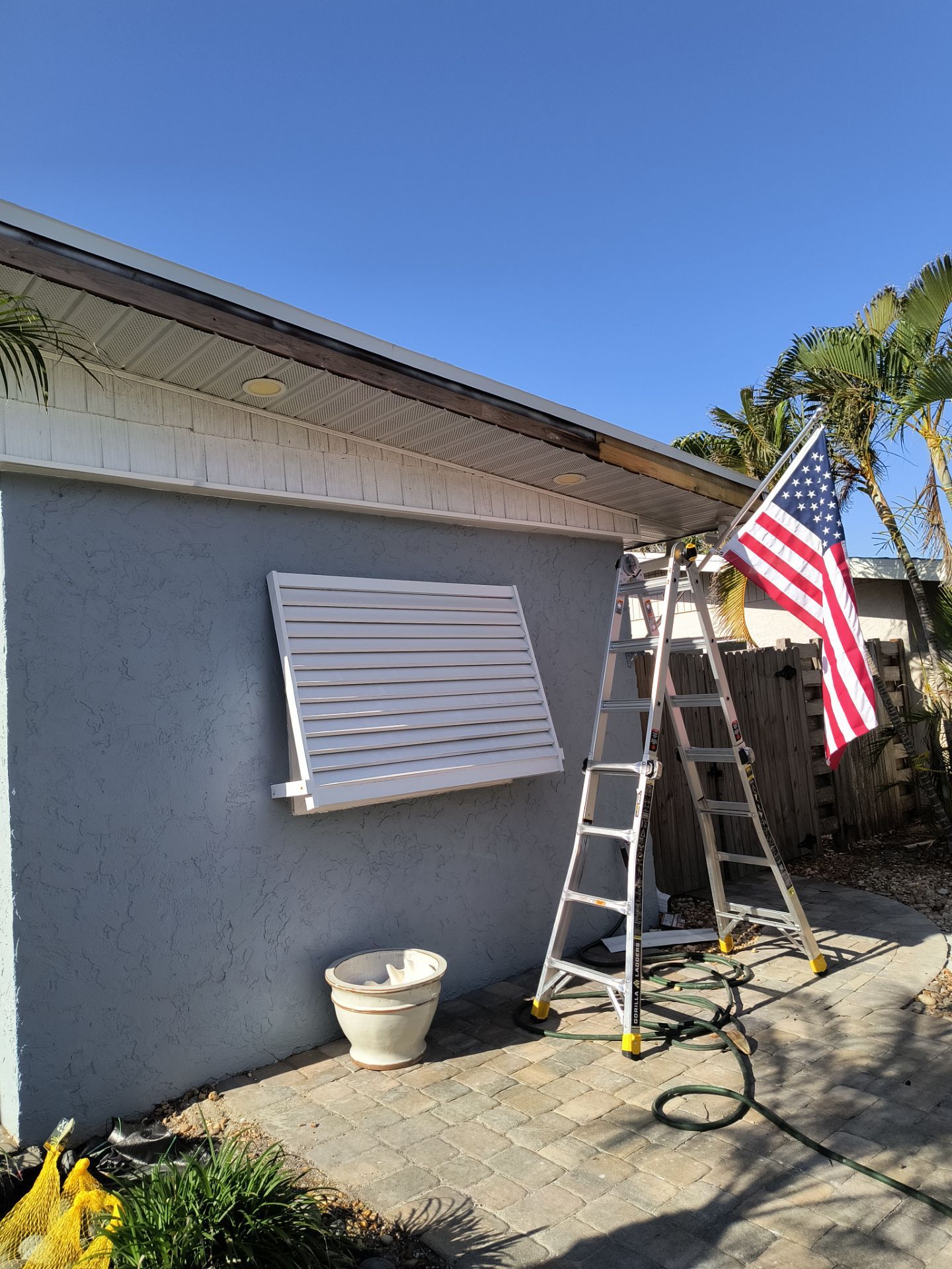 New Metal Soffit and Fascia in Siesta Key FL by Gutter Professors