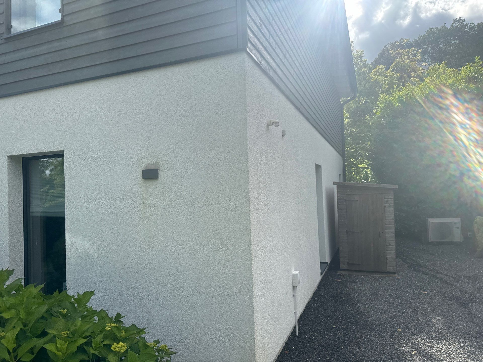Render Clean using Pureseal Biocide - Solar Panel Clean by Ges Exterior Cleaning ltd