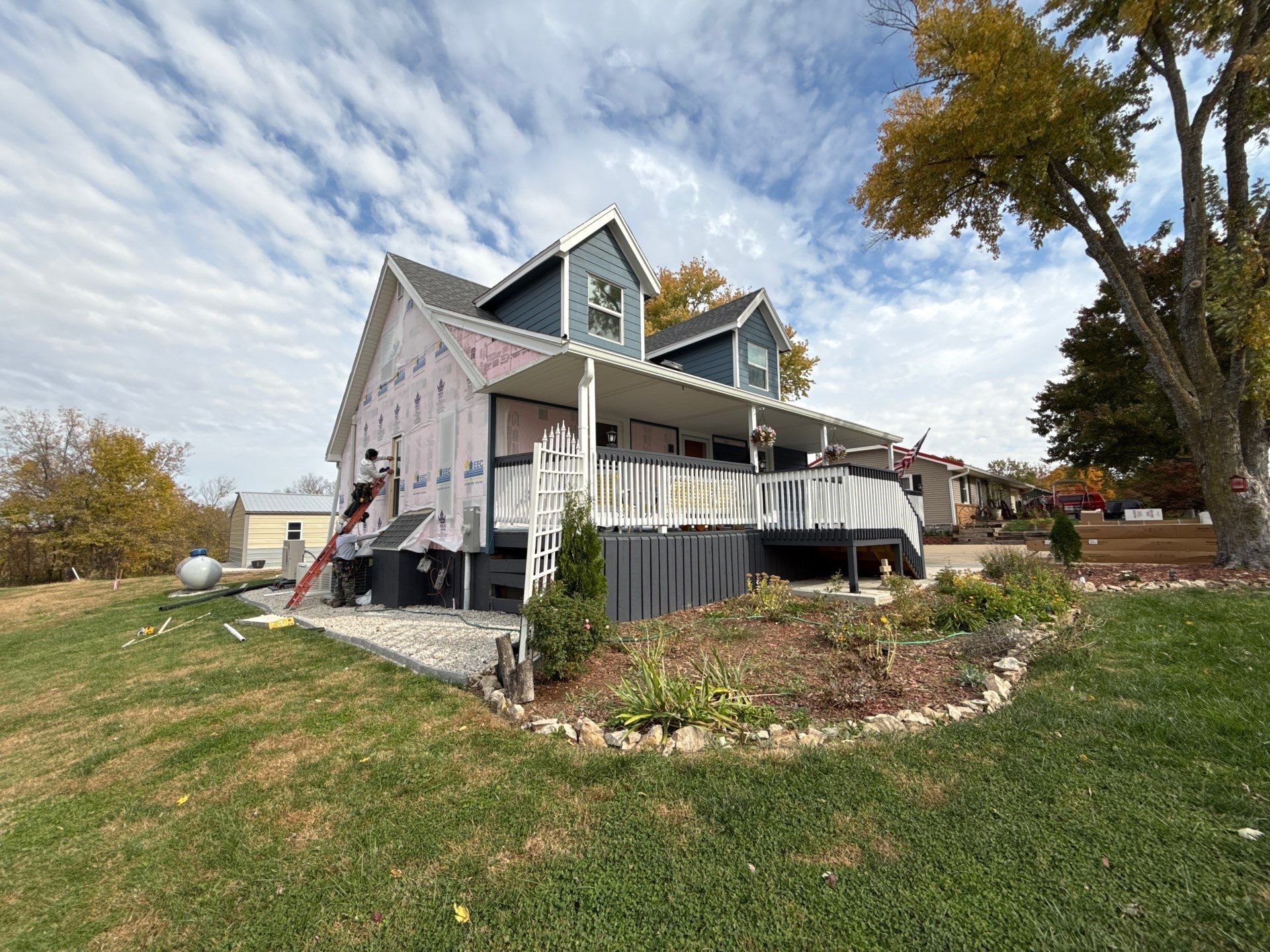 Out with the Old , in with the Blue  by EEC  Windows, Siding & Roofing 