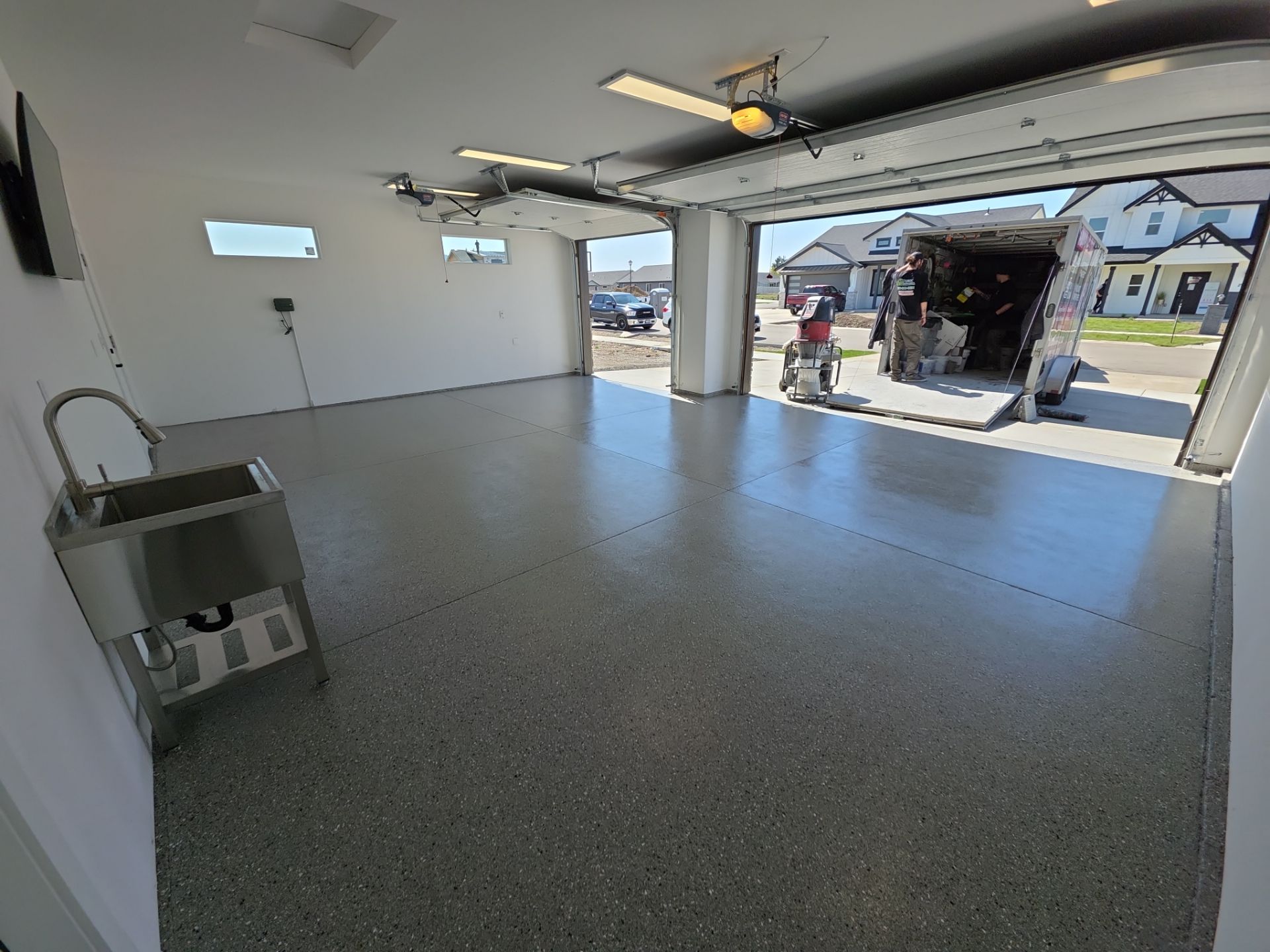 Garage Transformation using Shale Hybrid by Croc Coatings, LLC
