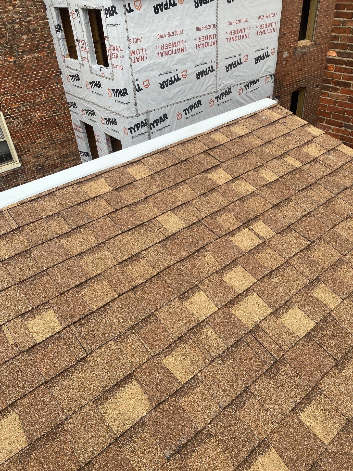 Residential Roofing Installation using Landmark Shingles by Alpha Design Services