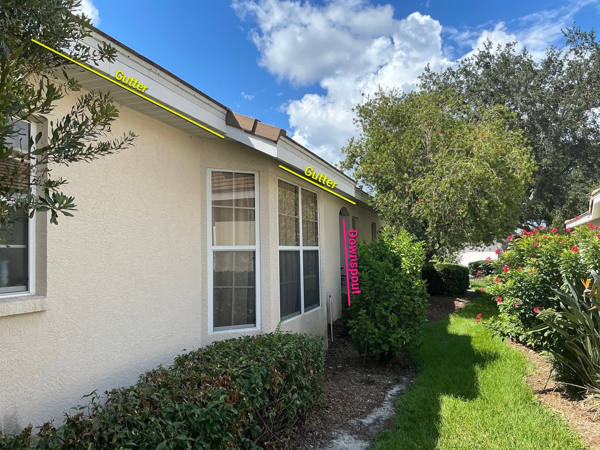6-inch Seamless Gutter Installation with Splash Guard in University Park, FL by Gutter Professors