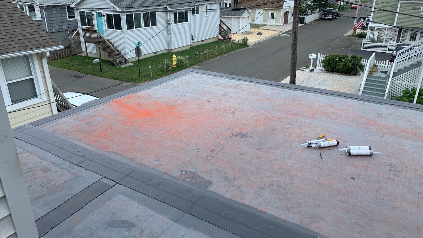 Deck Installation using trex over epdm roof by A Plus Exterior