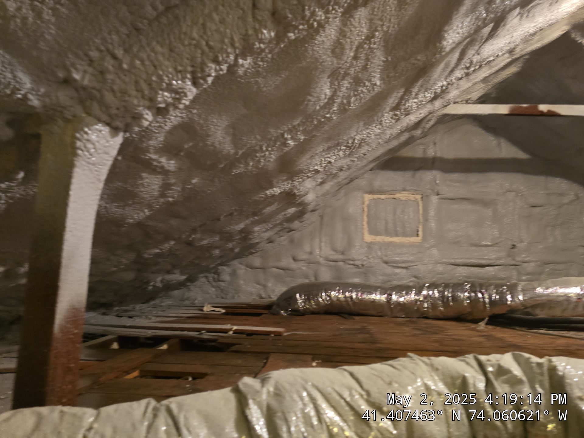Attic Insulation using Closed Cell Spray Foam by NYS Foam & Energy