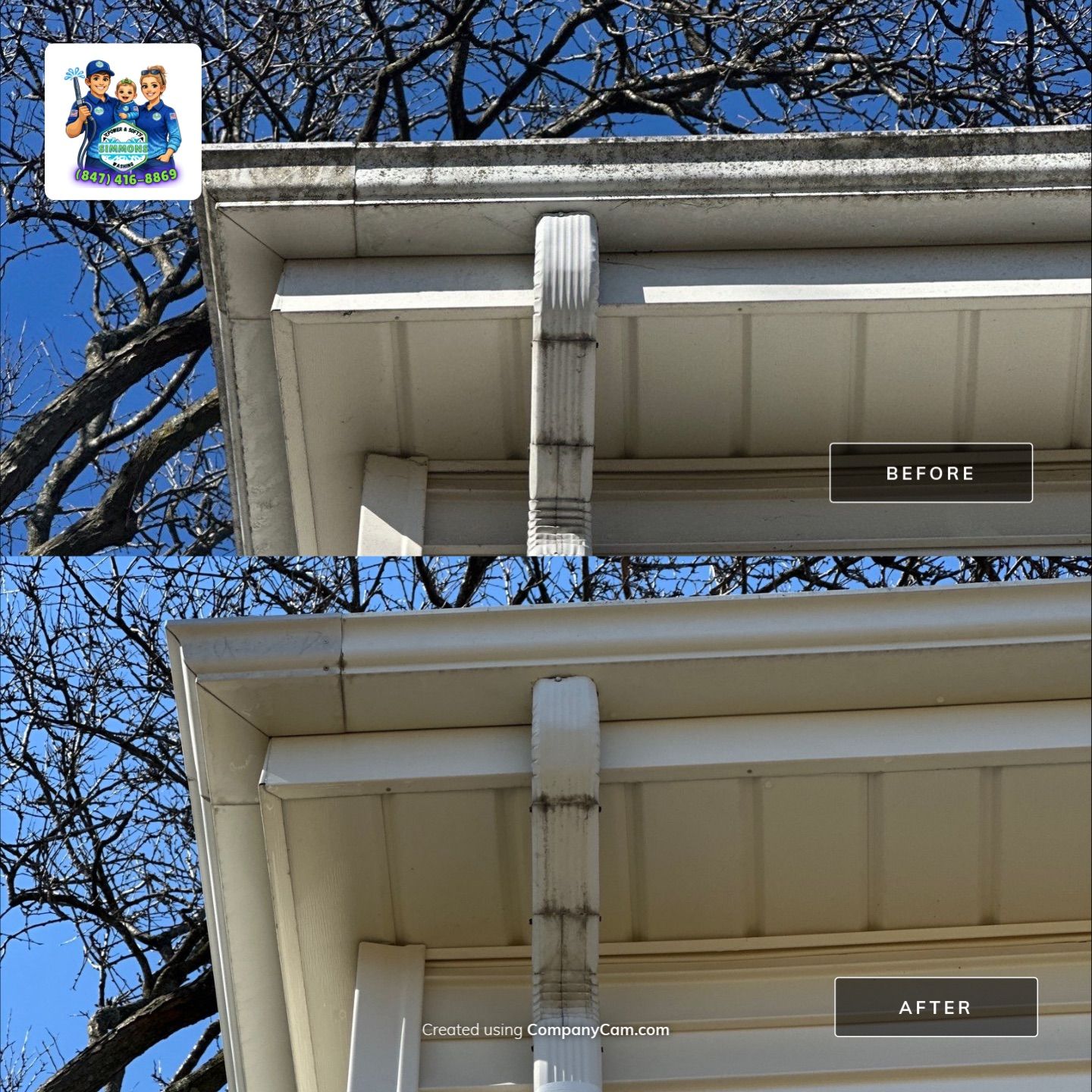 Project in Glenview by Simmons Power & Soft Washing