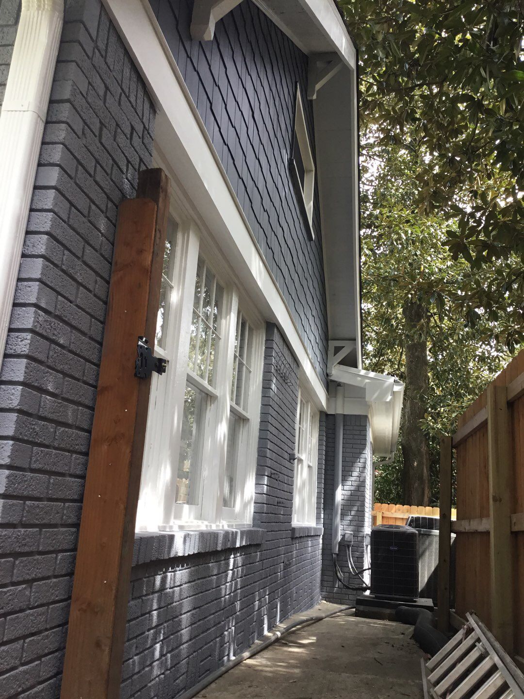 Custom Shingle Siding Installation and Brick Painting in Atlanta by Swift Home Renovations