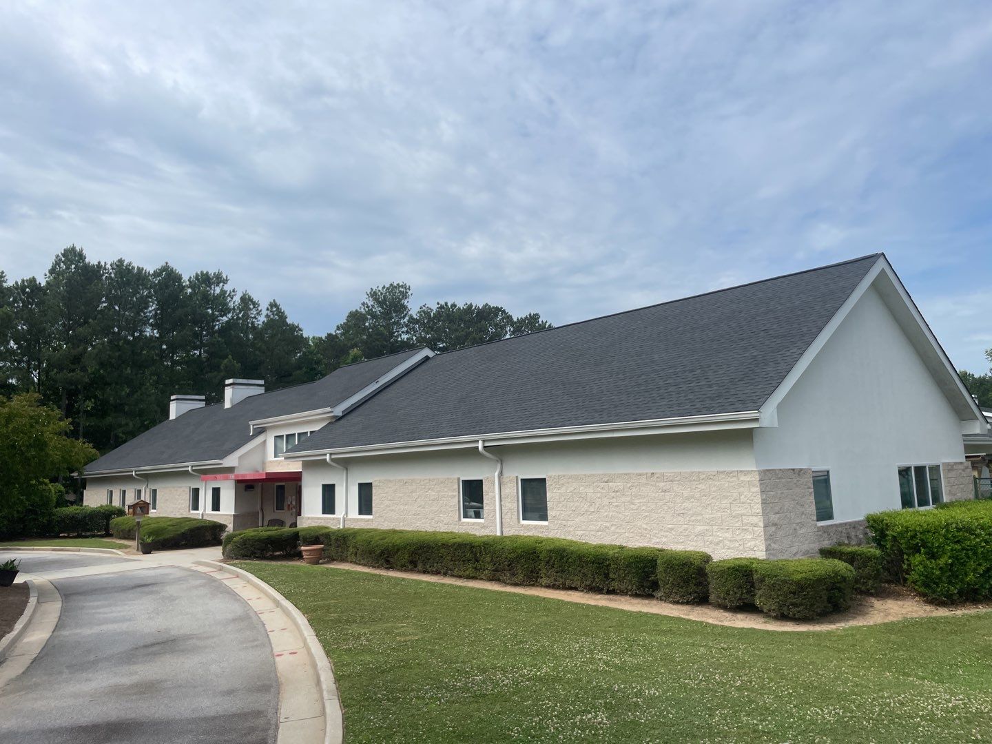 Sheltering Arms Longview Center - weekend install for client by Georgia Roof Advisors