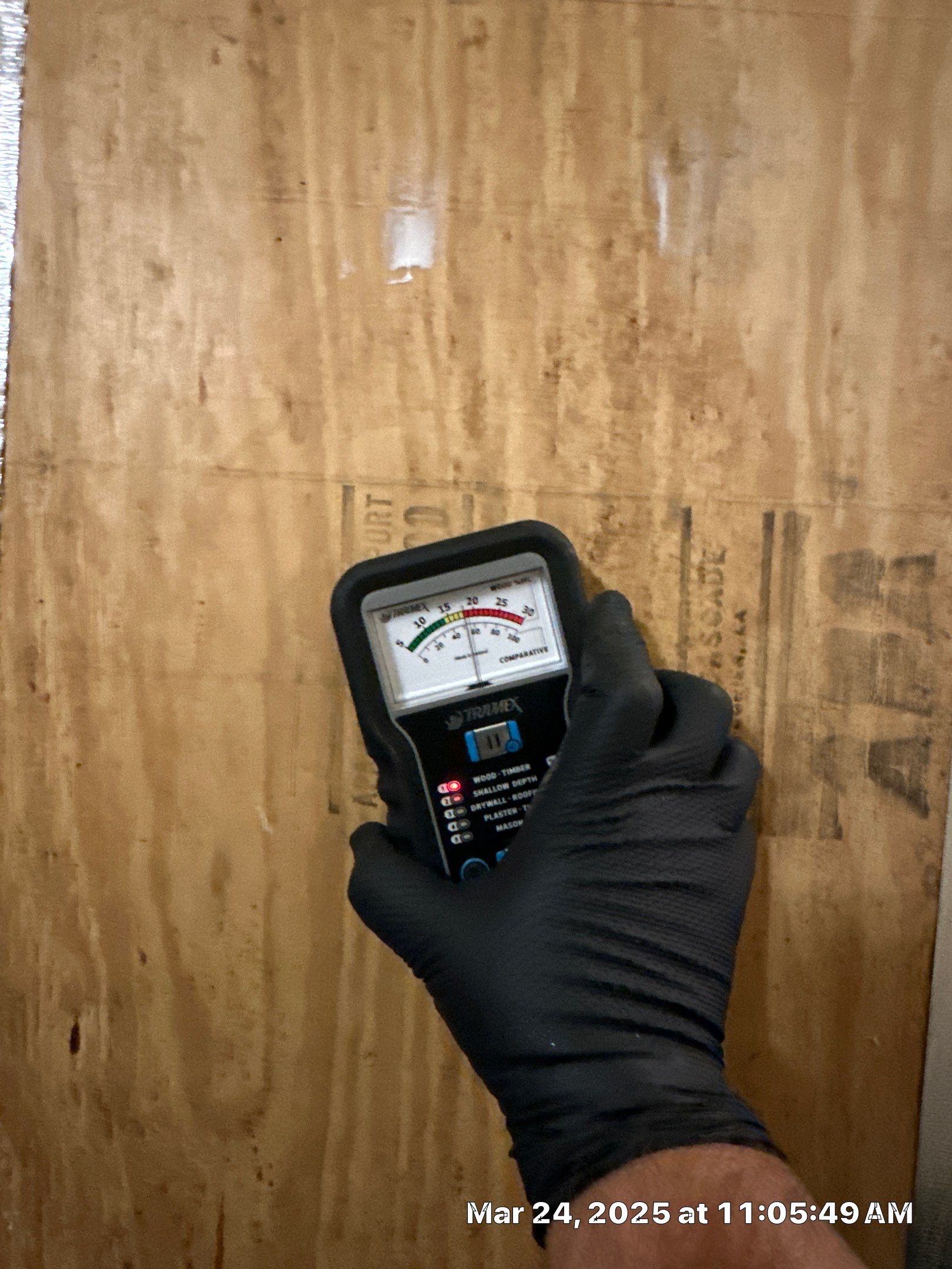 Flood Damage using IR Camera, Moisture Meter, Air Cassette samples and Tape lifts by Building performance Solutions LLC