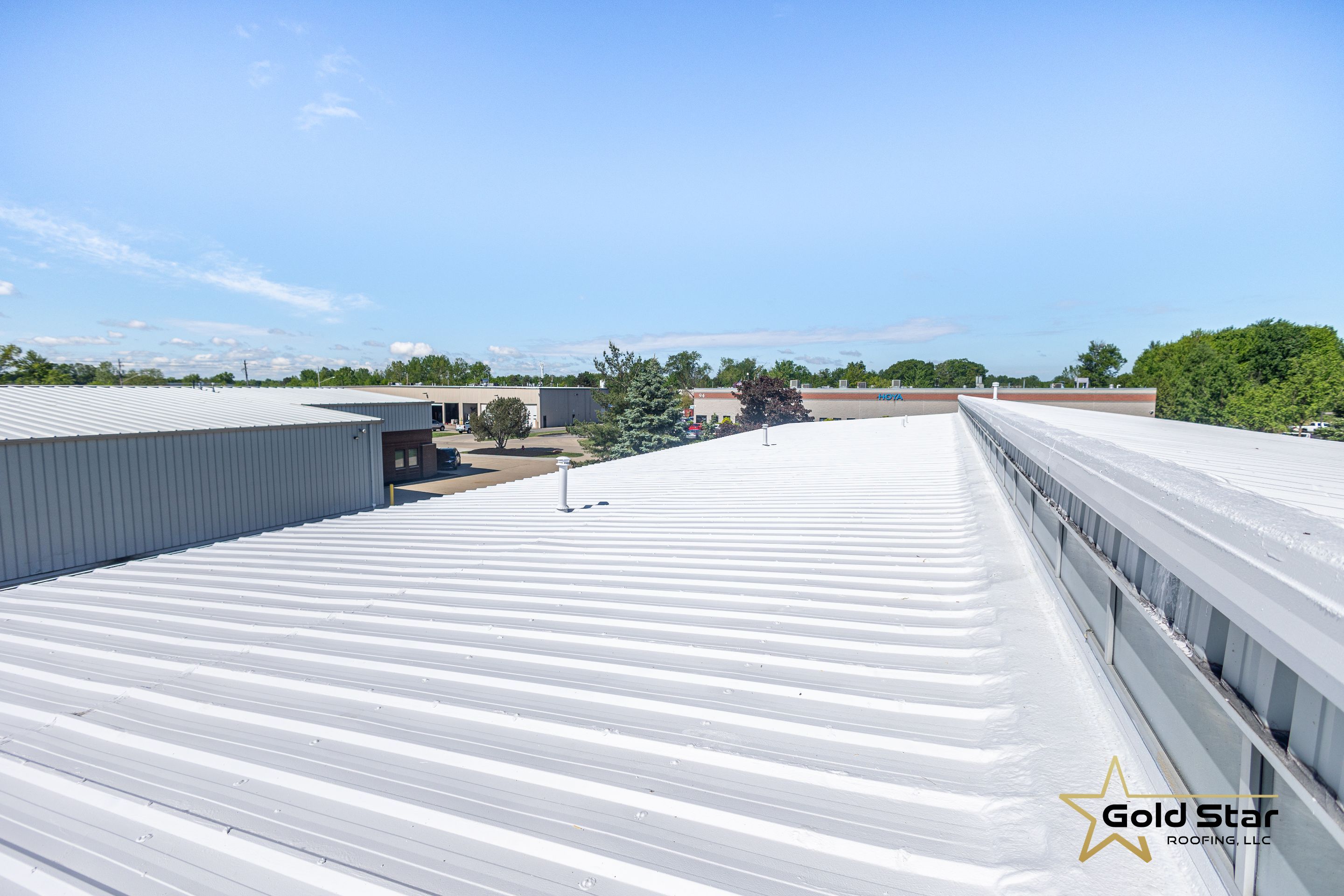 Berea Ohio Metal Roof Coating by Gold Star Roofing LLC 