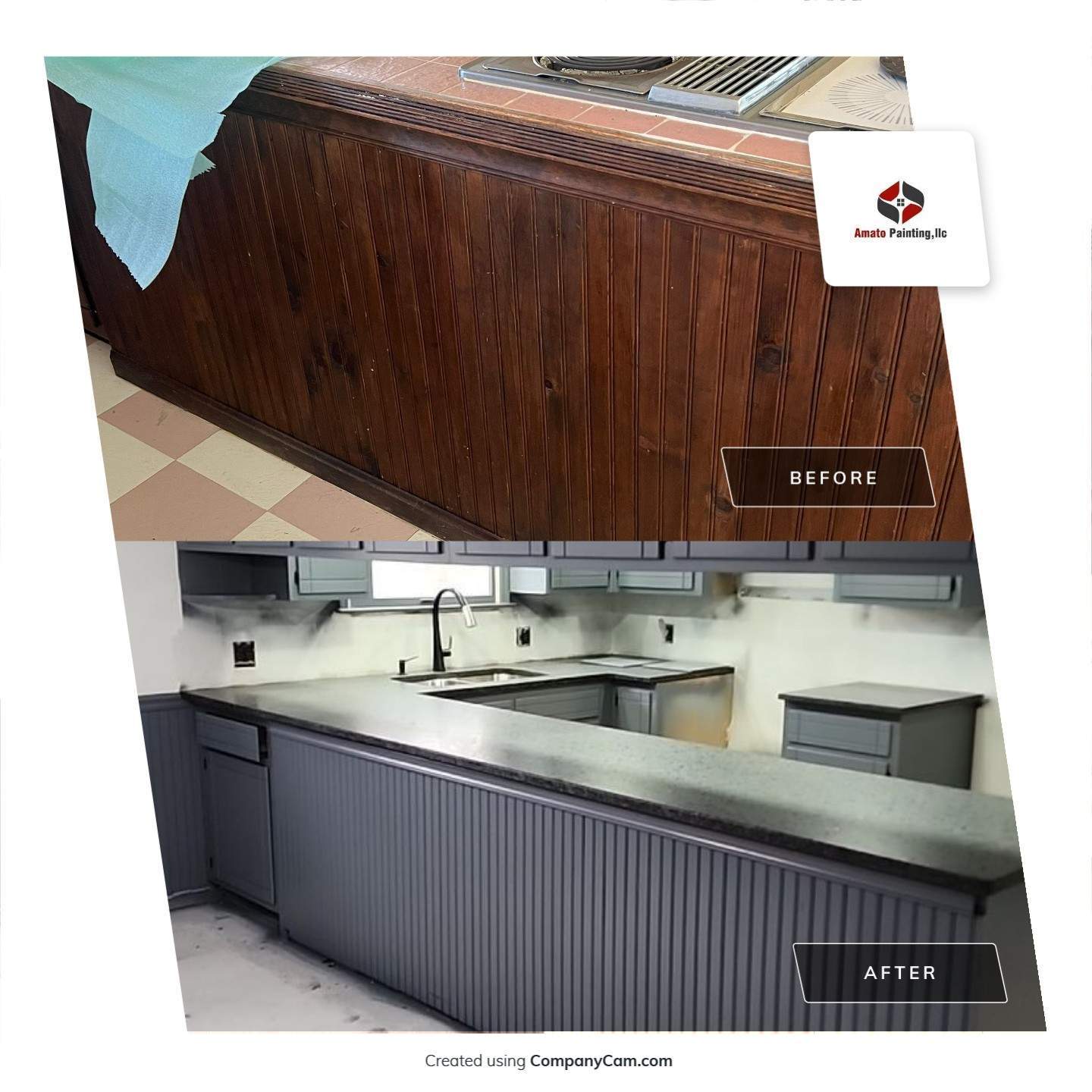 High End Kitchen Cabinet Painting by Ryan Amato Painting LLC and Lehigh Valley Epoxy