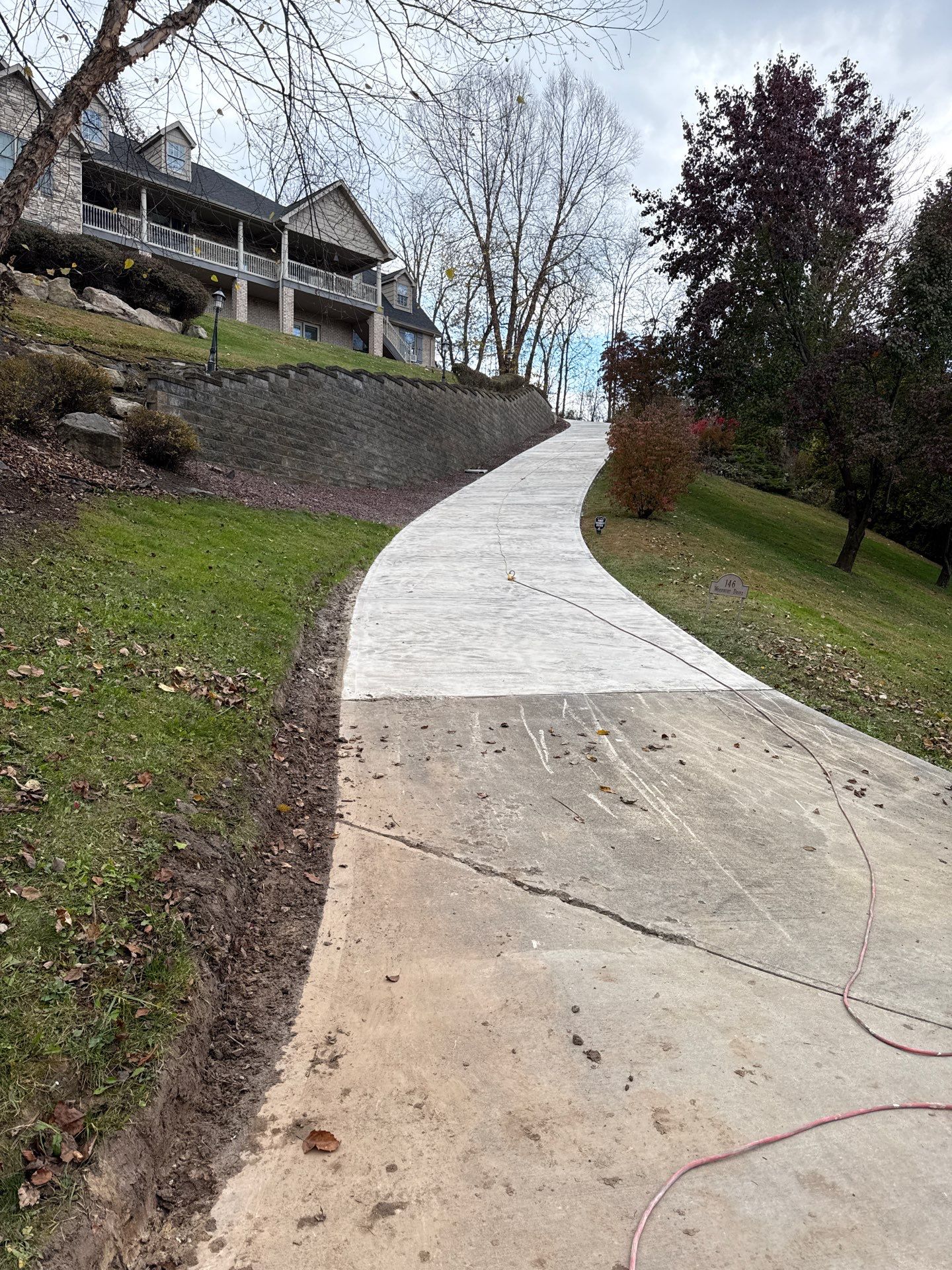 Steep Driveway Project in Sarver by Floors in a Day, Inc