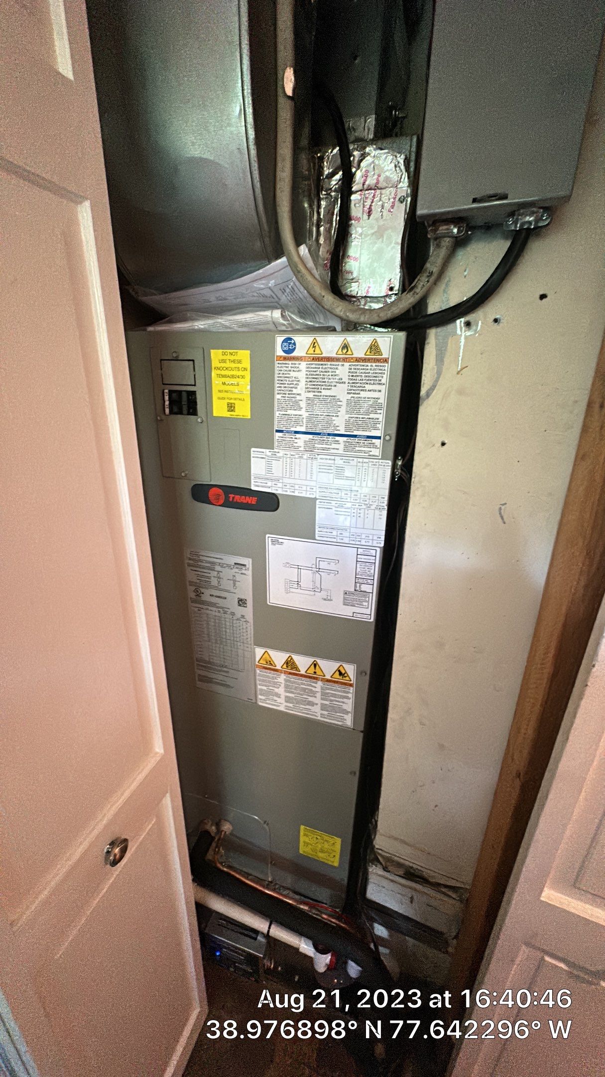 Central Air Conditioning Installation using Trane by Pro Sky Services