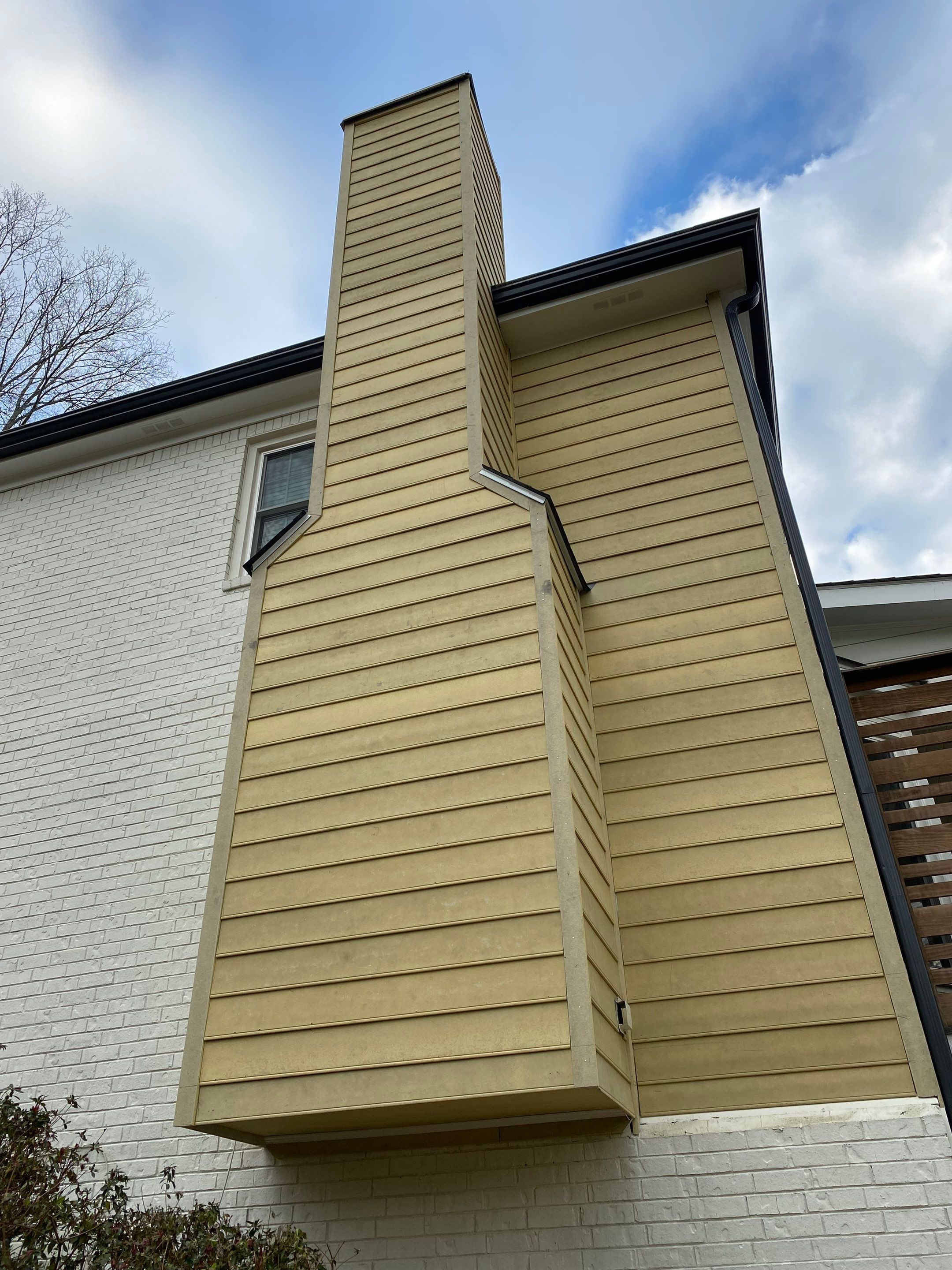 Chimney Chase Siding Repair and Weatherproofing in Roswell by Swift Home Renovations
