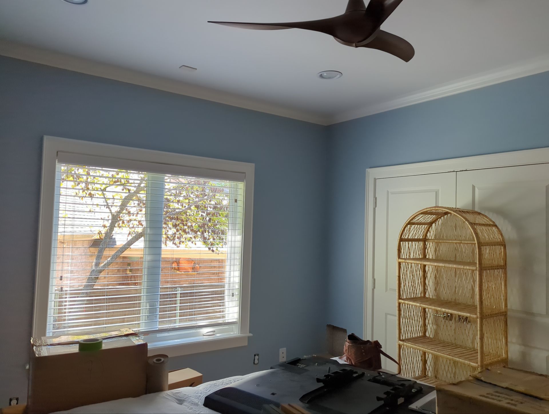 Interior Painting in Tyler, TX | Vivid Blue Rooms & Bathroom Refresh by Quality Coats Painting