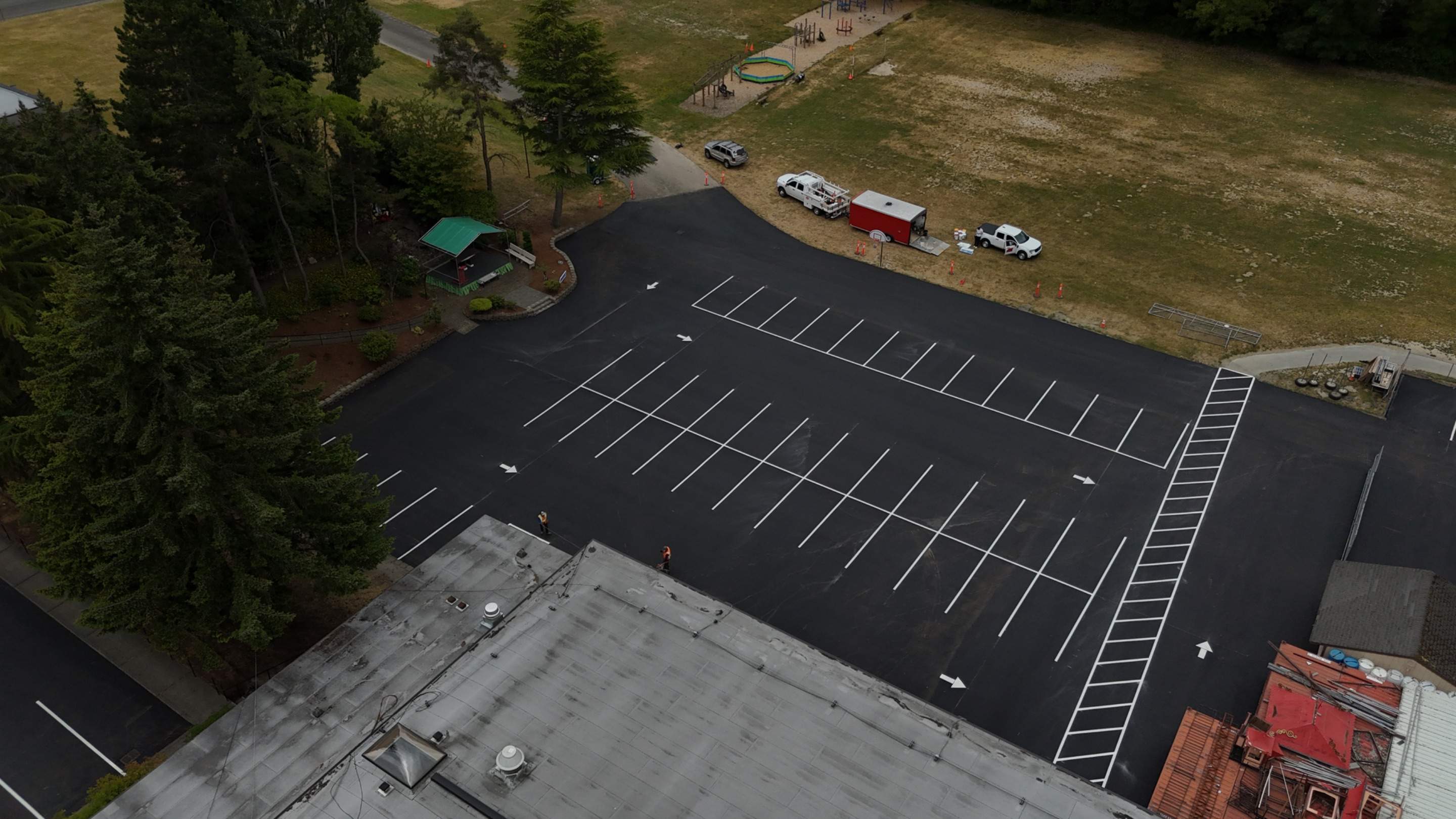 Sealcoat Parking Lot Renovation by Jireh Asphalt & Concrete Inc 
