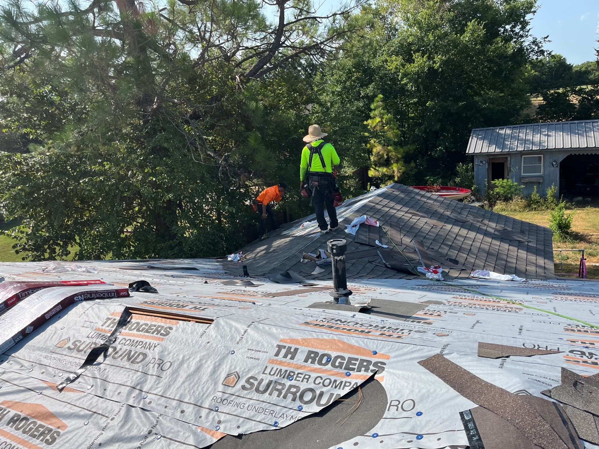 GAF Timberline Architectural Shingle Roof Replacement in Wynnewood by BANA Roofing and Solar Supply