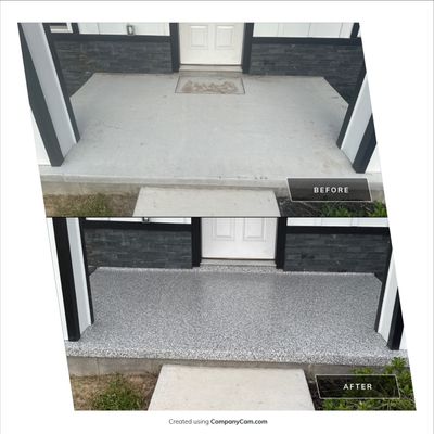 Porches Project in Brooker, FL in Slate Stone