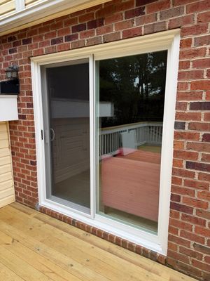Sliding Glass Door Replacement and Deck Entry in Raleigh