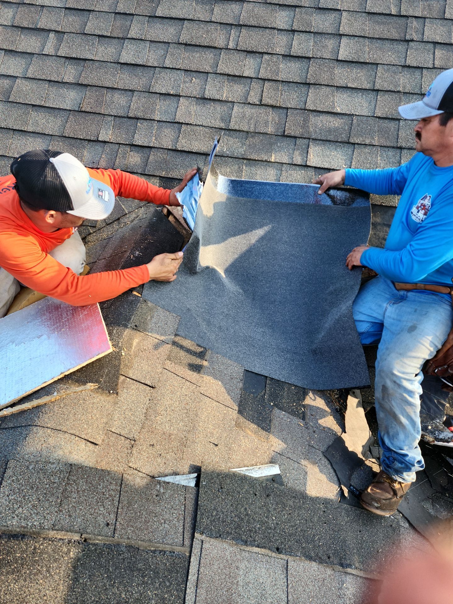 Hail Damage using Owen's Corning Duration (Lifetime) Shingles by Roof Repair Company