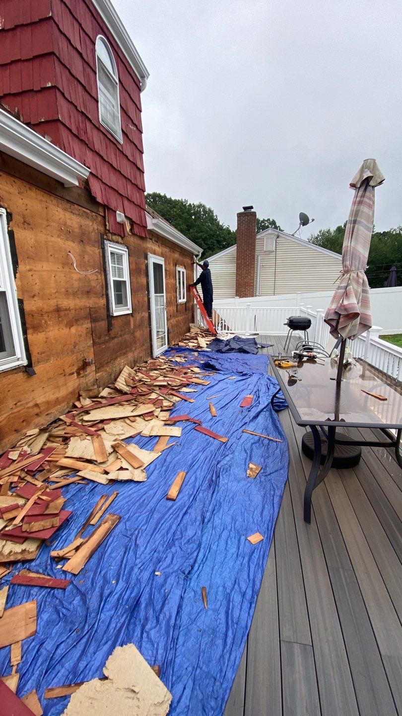 Siding Installation using Royal Building Products Rustic Red by A Plus Exterior