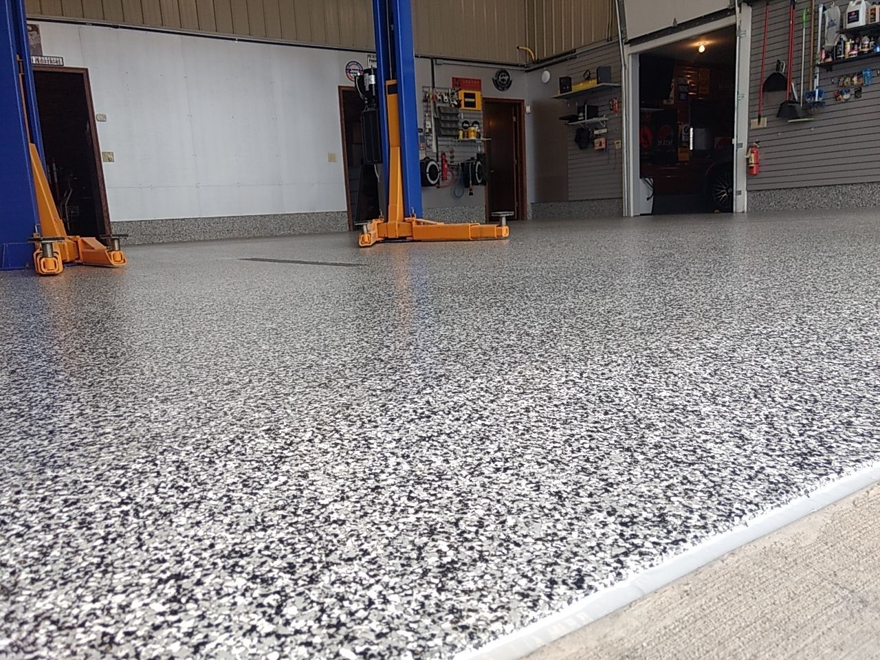 Garages Using Domino by Fantastic Floors by Miller Custom Exteriors 