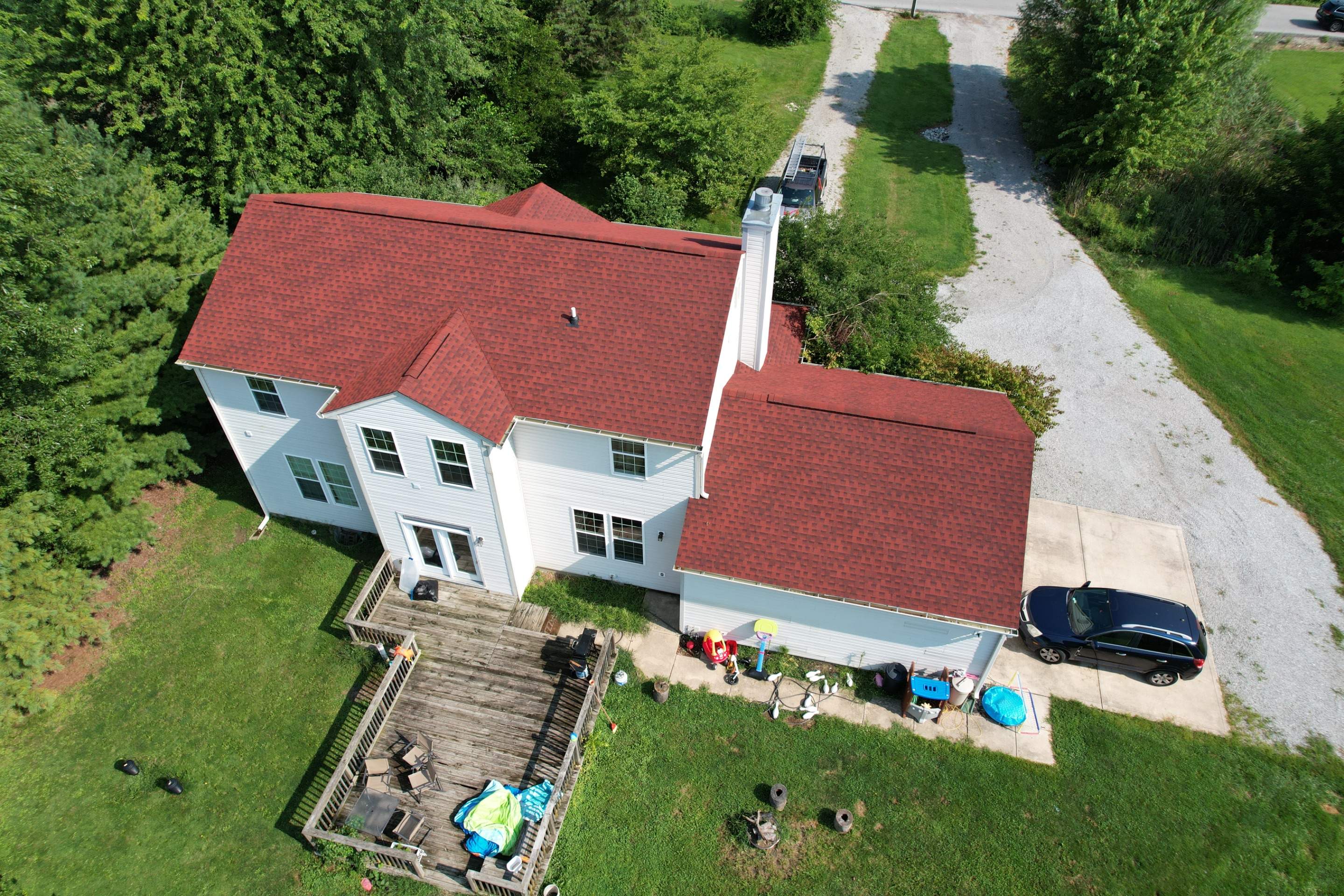 Project in Whiteland by Moss Roofing