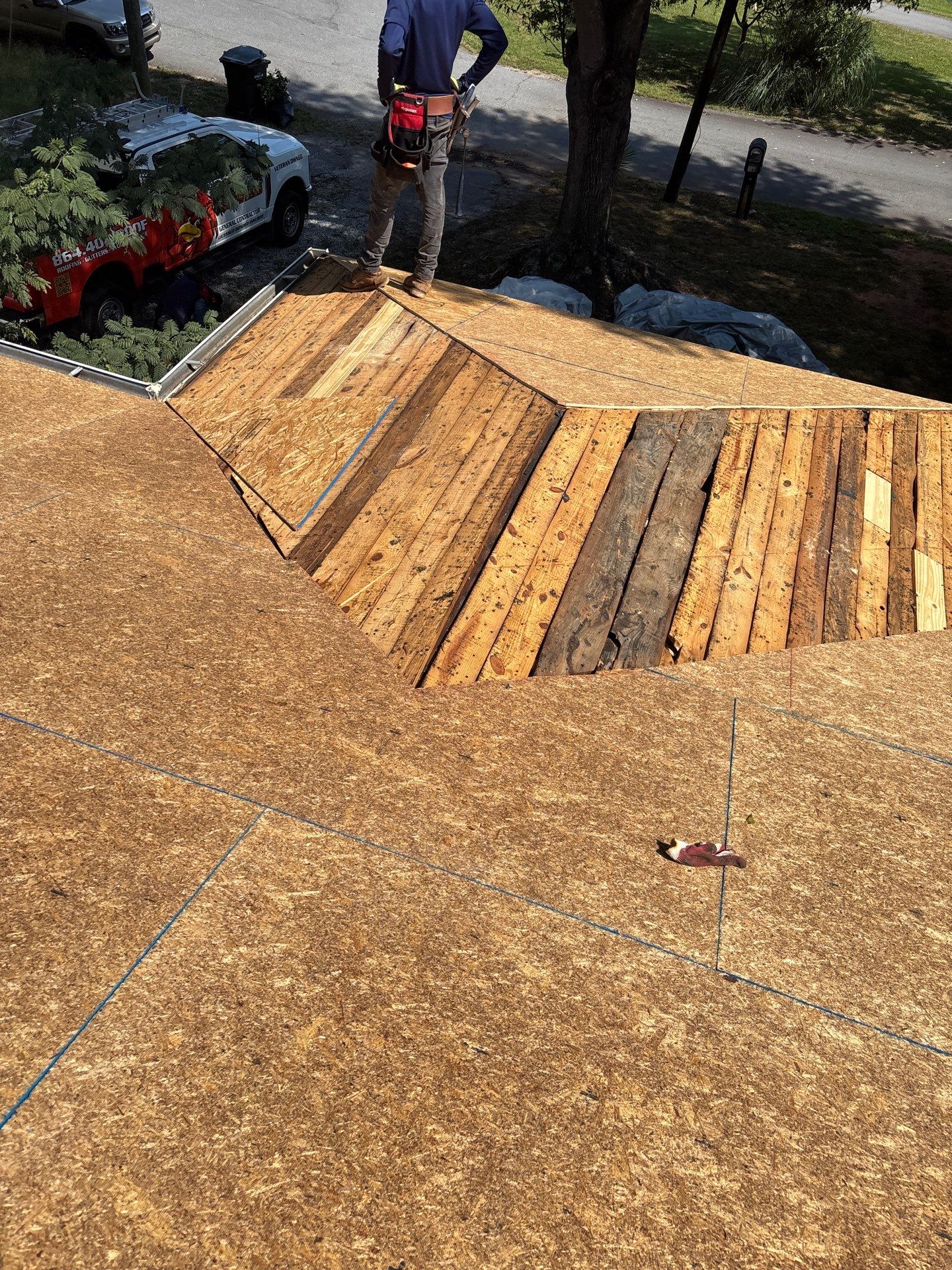 Comprehensive Asphalt Shingle Roof Installation and Decking Repair in Easley by Roofsters