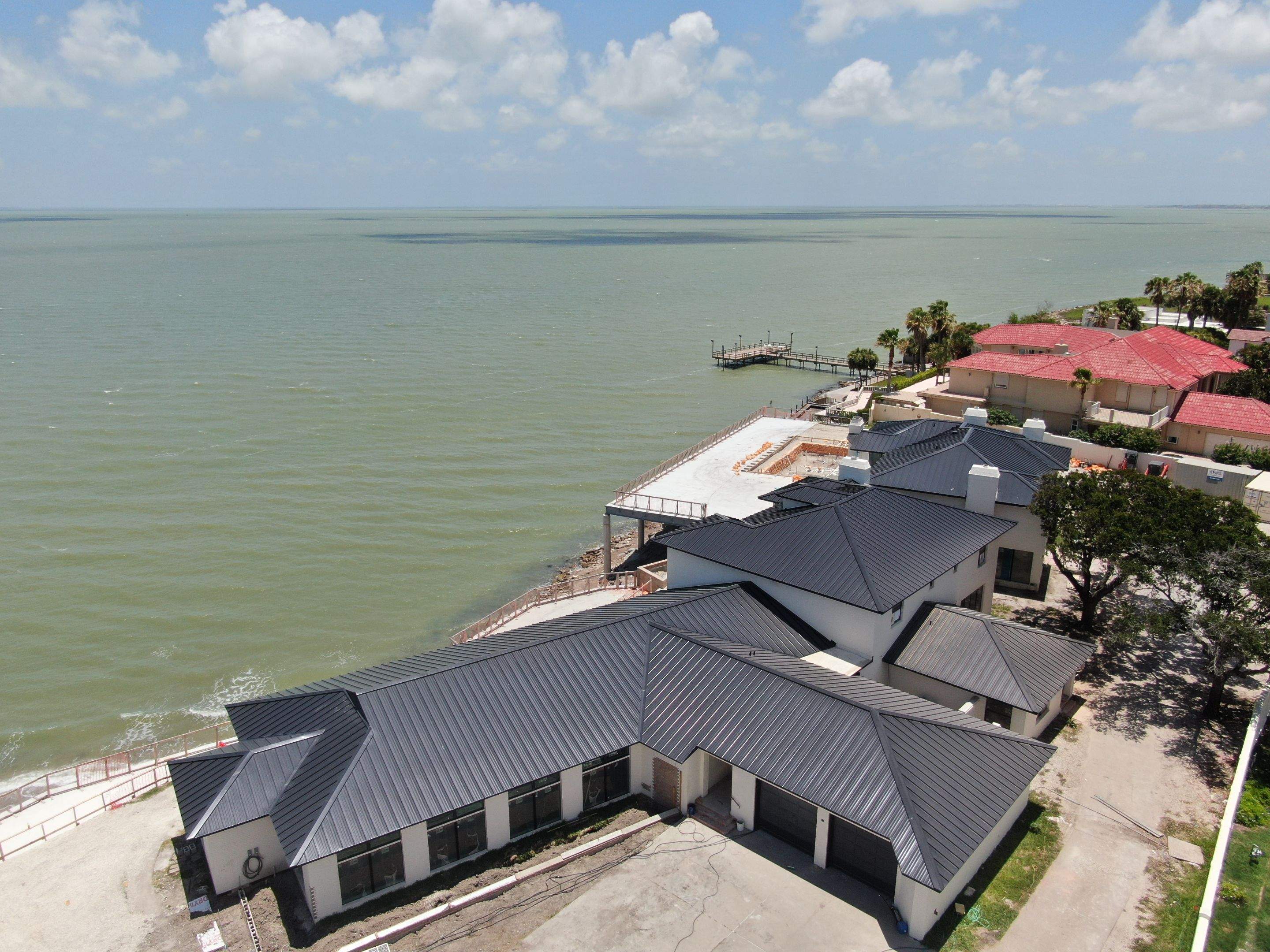 Megalodon Metal Roof on Corpus Bay by Bayfront Roofing and Construction
