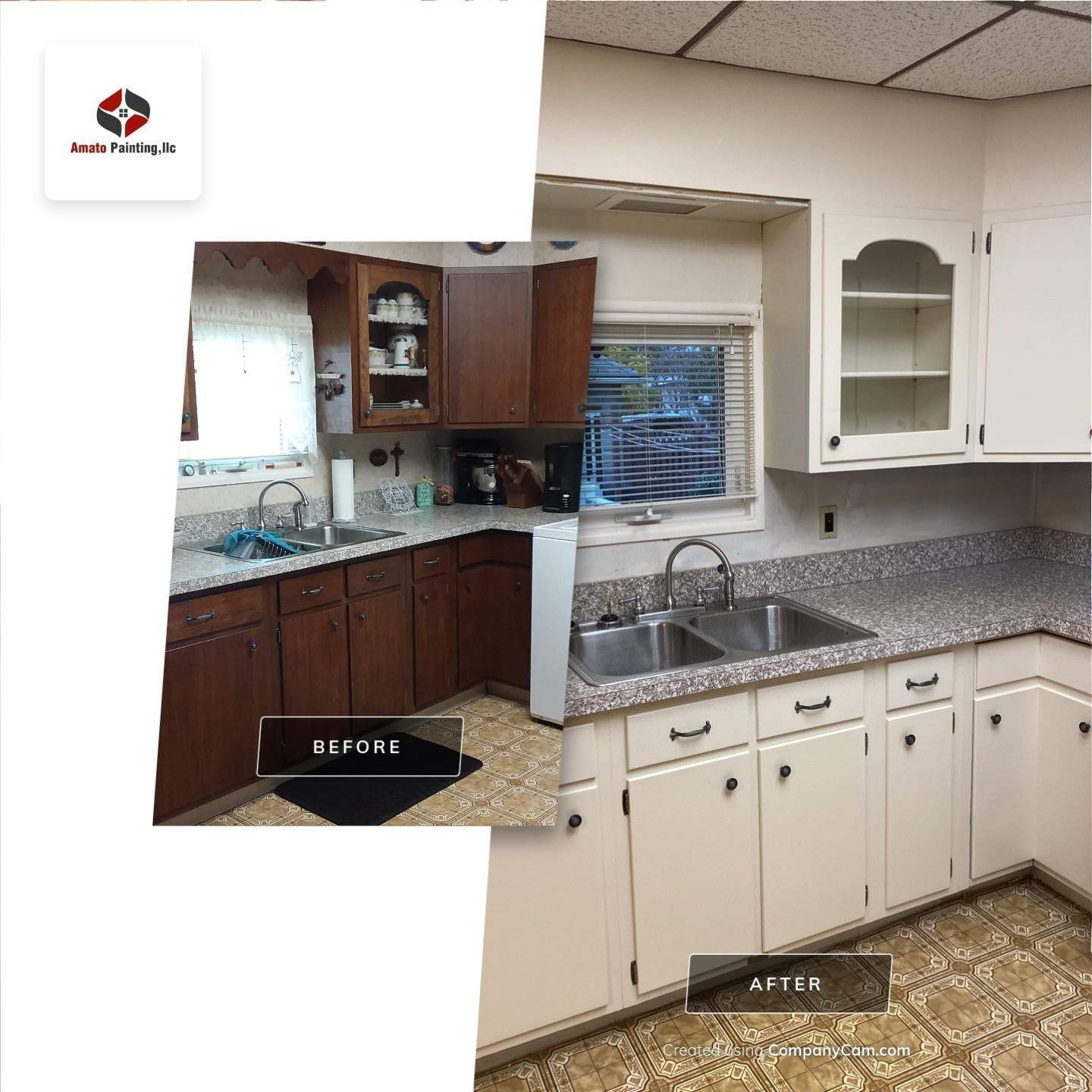 High End Kitchen Cabinet Painting by Ryan Amato Painting LLC and Lehigh Valley Epoxy