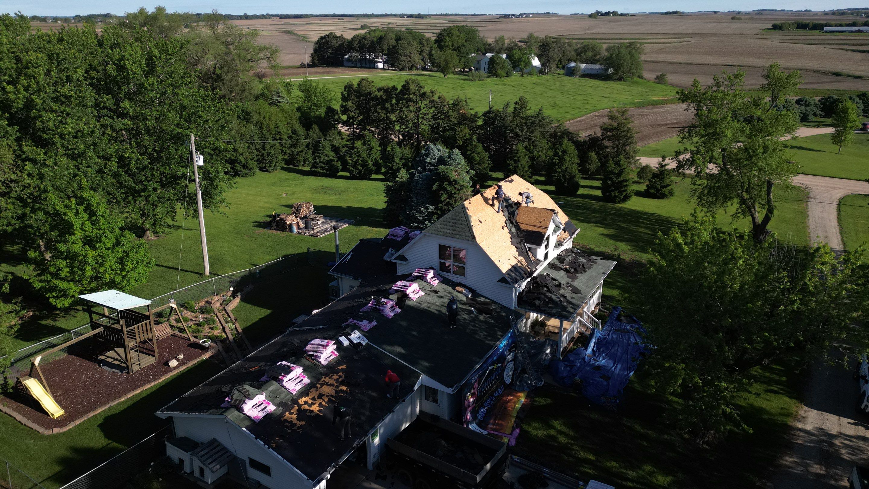 Residential Roofing Installation using Owens Corning Duration Driftwood by Lightning Exteriors