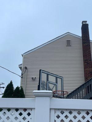 Damaged capping removed and replaced, Bellmore, NY.