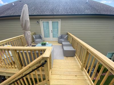 Pressure-Treated Wood Deck and Staircase Construction in Cumming, Georgia