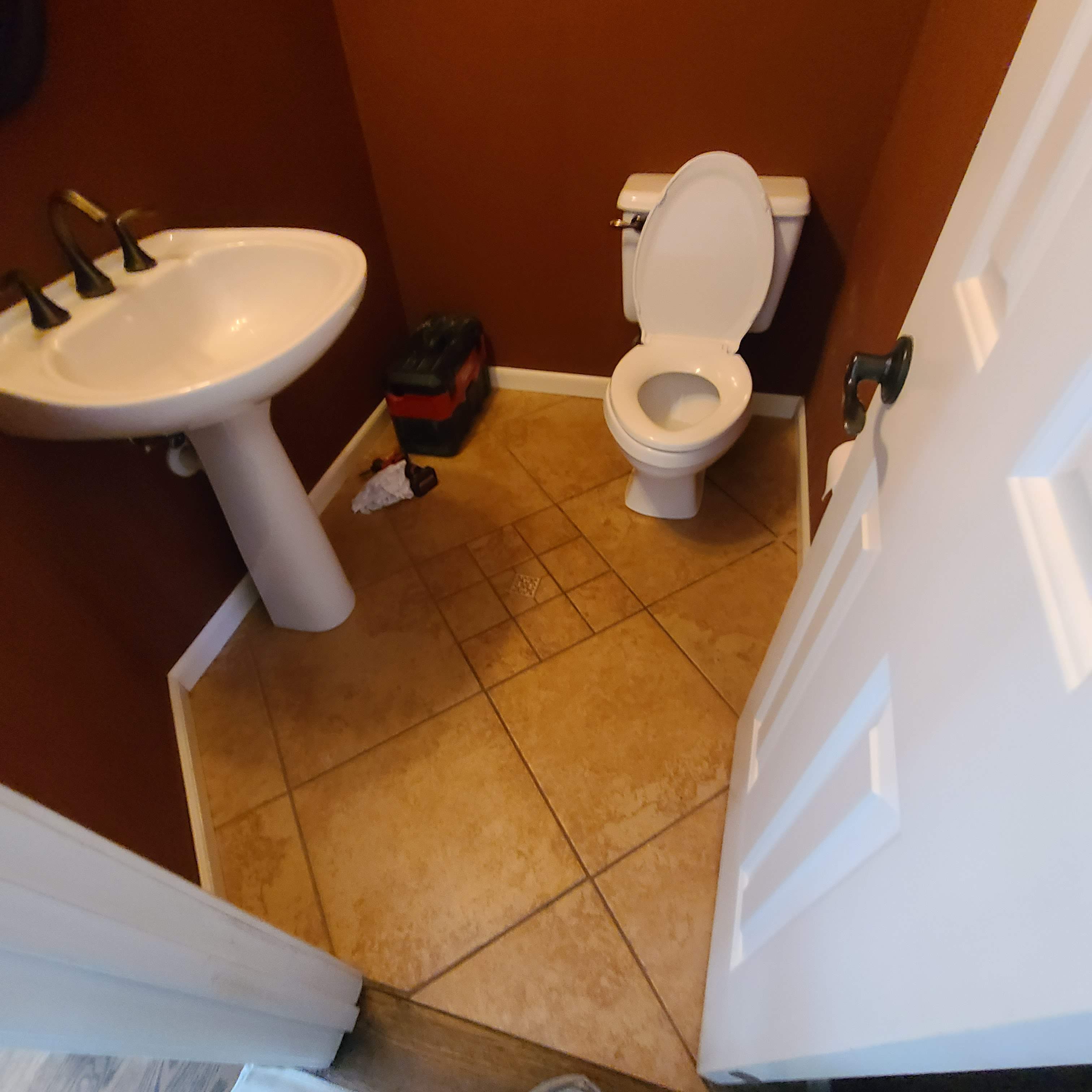 Stunning Powder Bath Makeover by A Step Above Handy LLC 