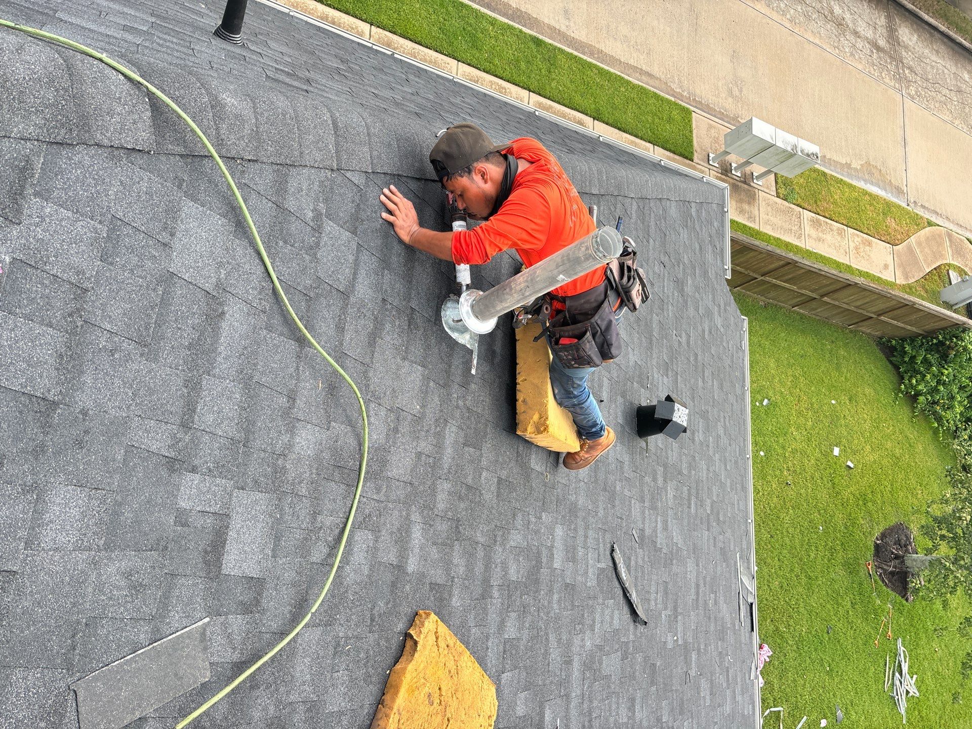 Residential Roofing Installation using Owen's Corning Duration (Lifetime) Shingles by Roof Repair Company
